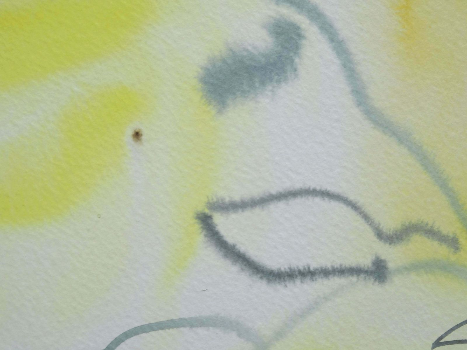 Ingrida Irbe Yellow Flowers At Tuileries Garden. 2010. Watercolour On Paper photo 659.0