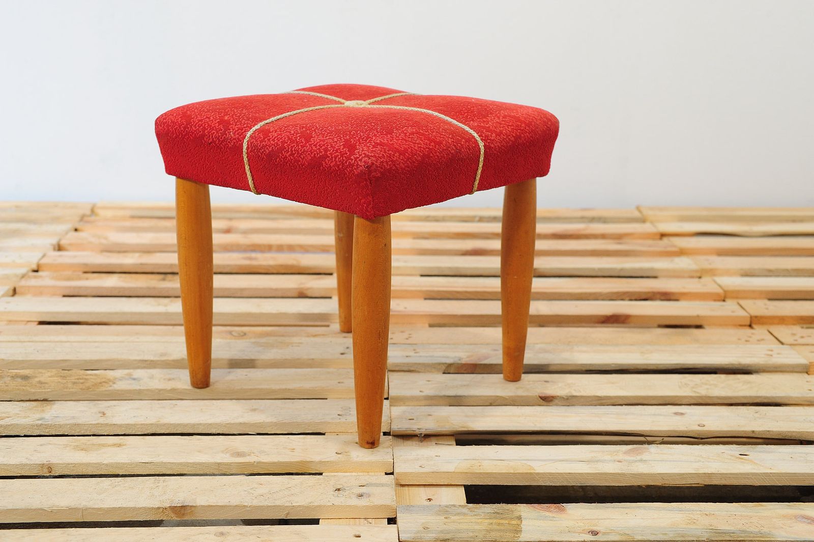 Mid Century Upholstered Stool By Uluv, 1960´S, Czechoslovakia photo furniture