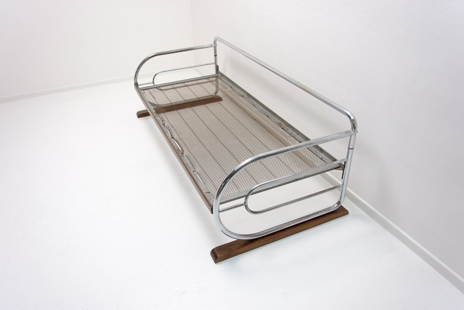 Chromen Bauhaus Sofa Van Hynek Gottwald, Bohemen, Jaren 1930 photo Meubels