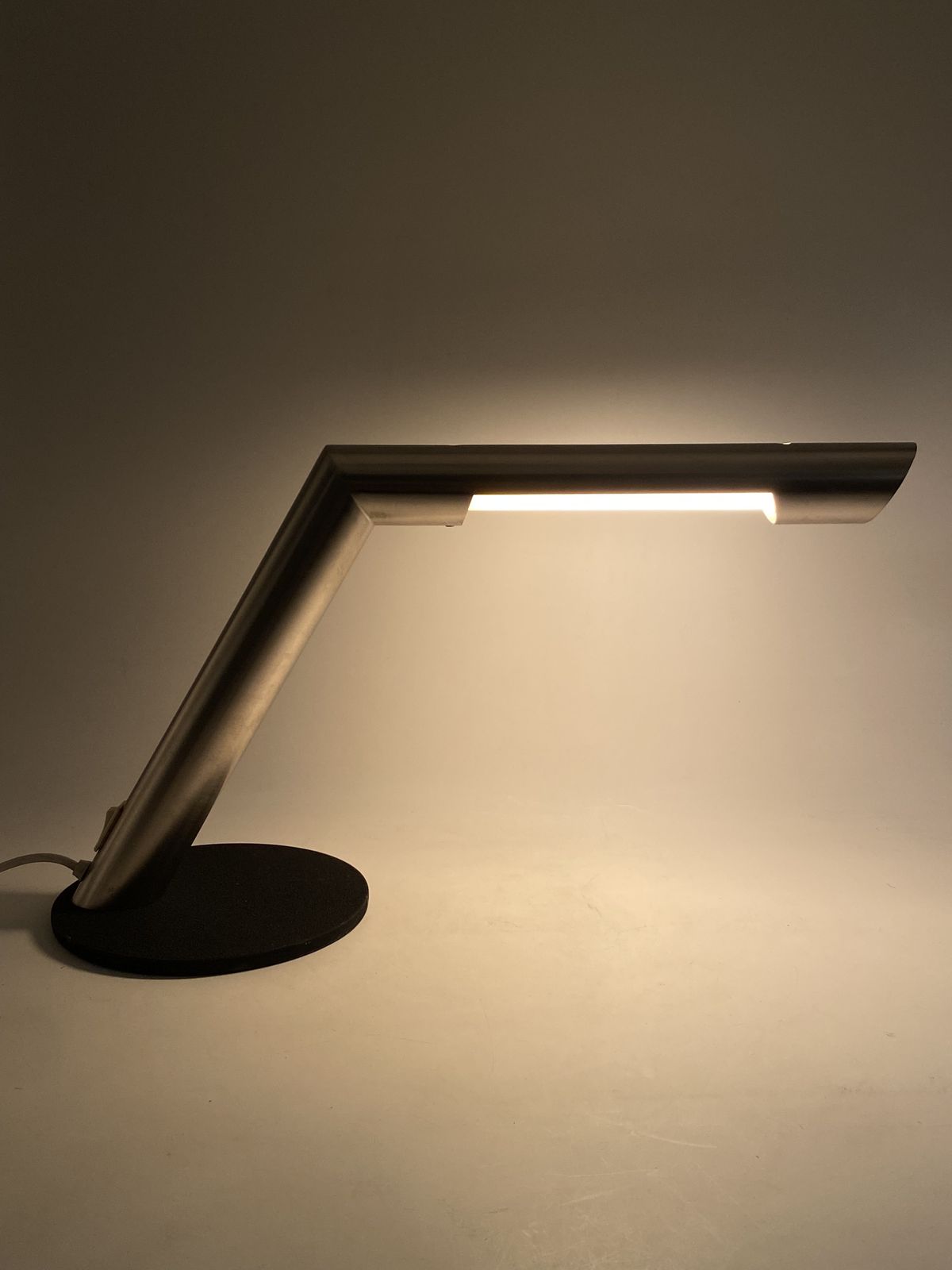 photo vinterior Nanda Vigo, Space Age Desk Lamp, Arredoluce, Milano Italy, 1970s