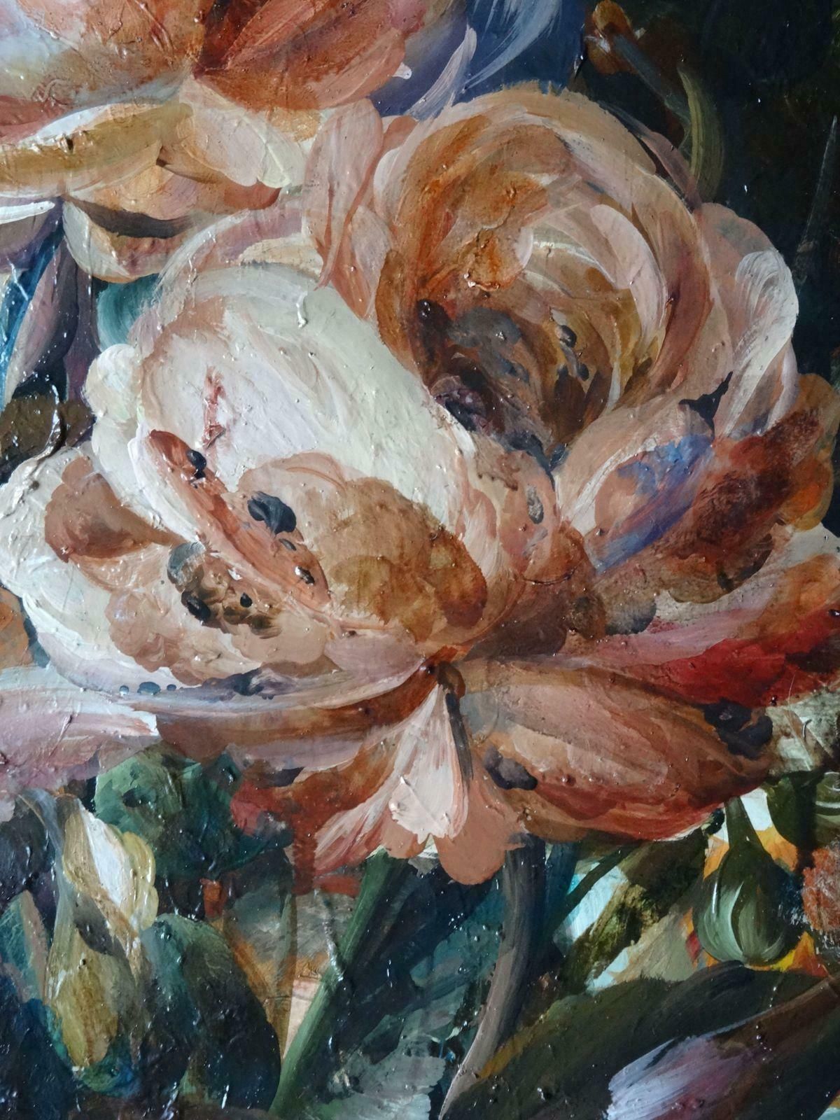 Arturs Amatnieks (Leon) Roses. Canvas, Oil photo for sale