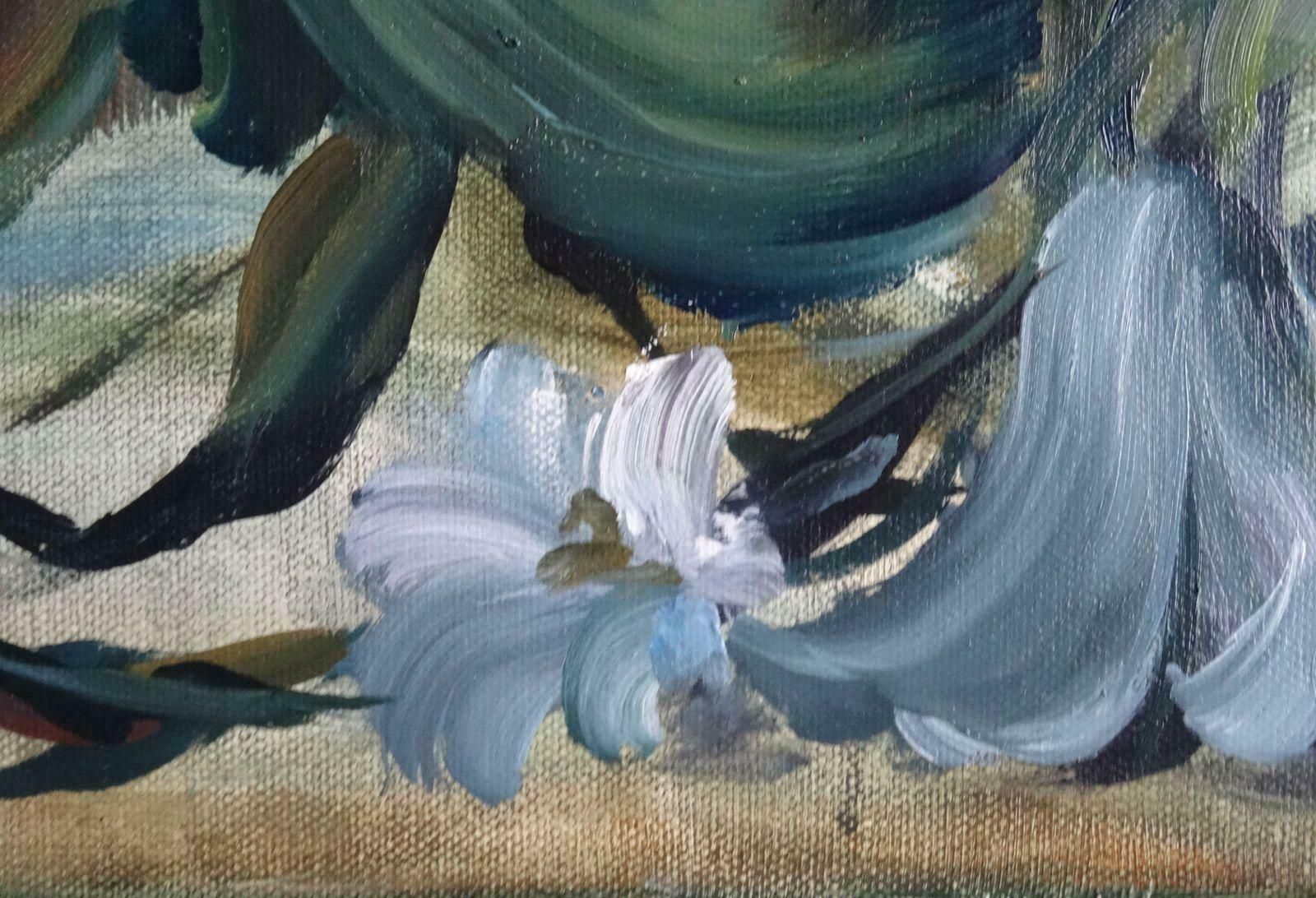 Arturs Amatnieks (Leon) Blue Tulips. Canvas, Oil photo 1722.0