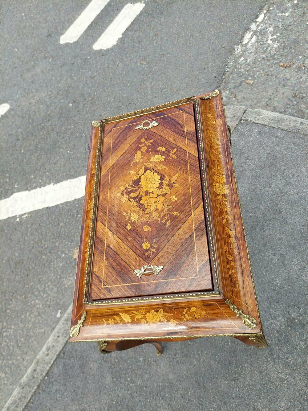 Victorian Kingwood And Gilt Metal Mounted Planter photo furniture