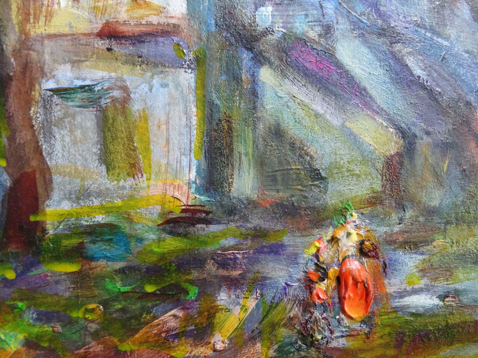 Dzidra Bauma Rose Square By Church. 2012, Acrylic On Paper photo 1297.0