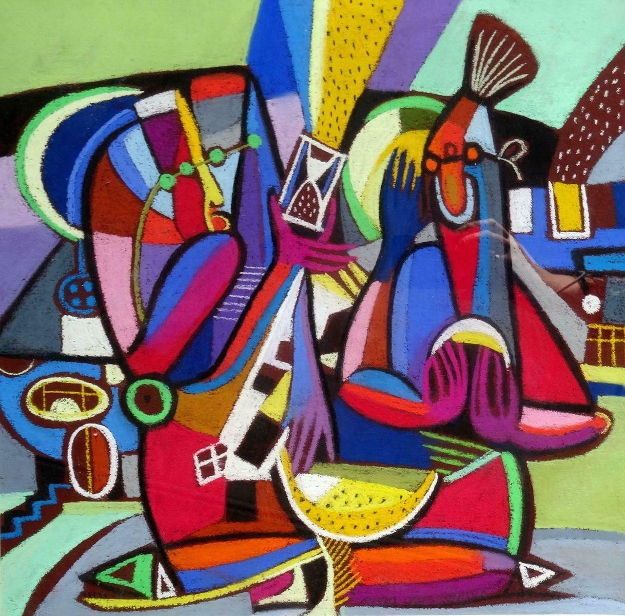 Natalia Bessonova Hourglass. 2000. Paper, Pastel
