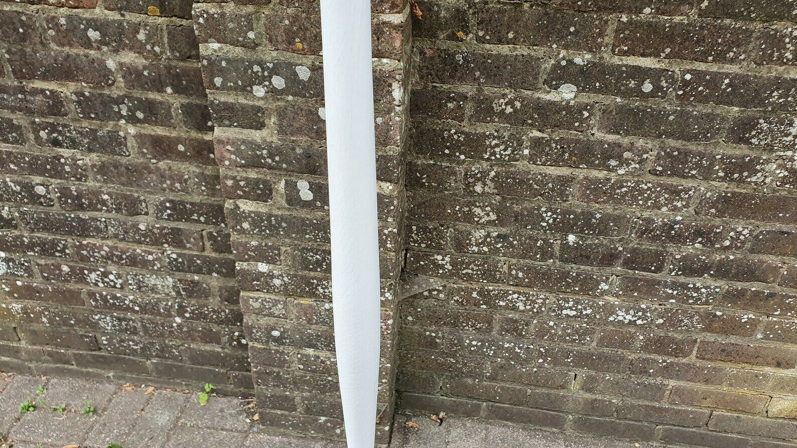 Vintage Turned And Fluted Painted Grey Standard Lamp Frenchic Light Grey Chalk Mid 20th Century French Chic photo for sale