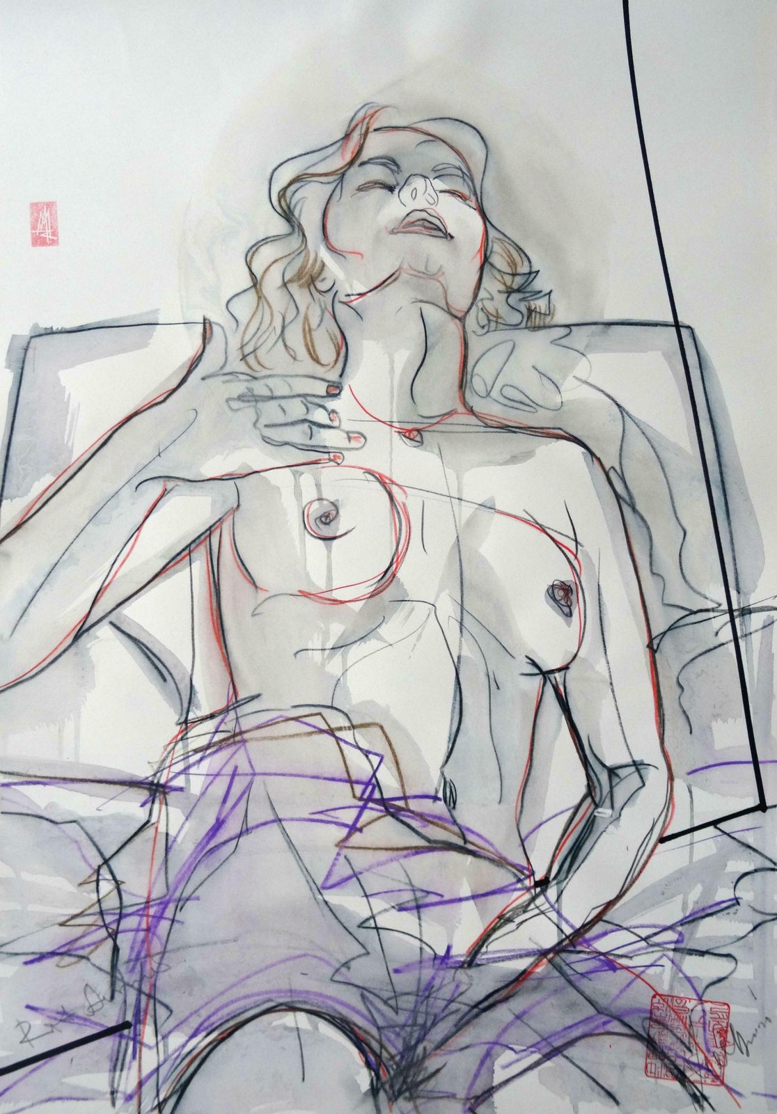 Maris Abilevs Dawn. 2021. Paper, Mixed Media Art,