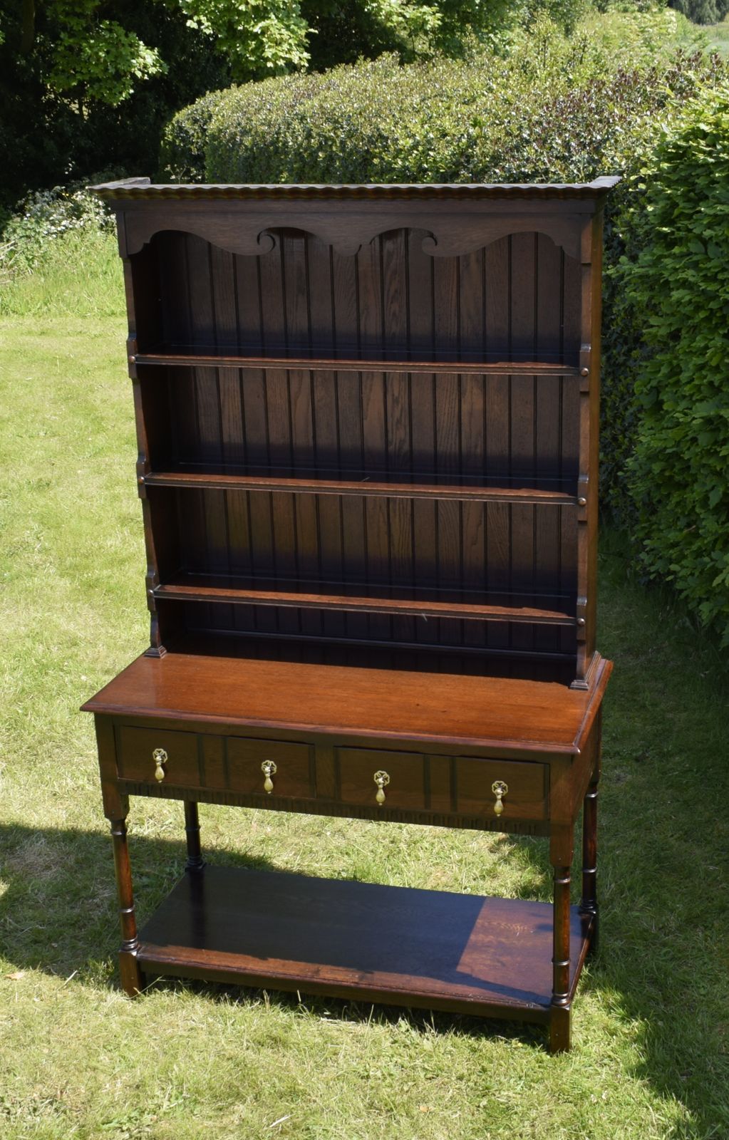 Early 20th Century Oak Dresser And Rack photo Furniture
