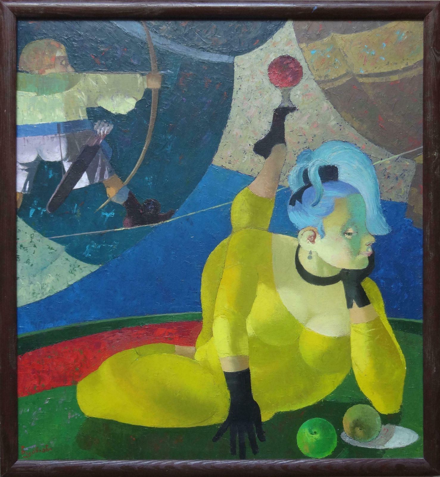 Nugzar Kakhiani (Kahiani) Circus Princess. 2015. Oil On Canvas photo furniture