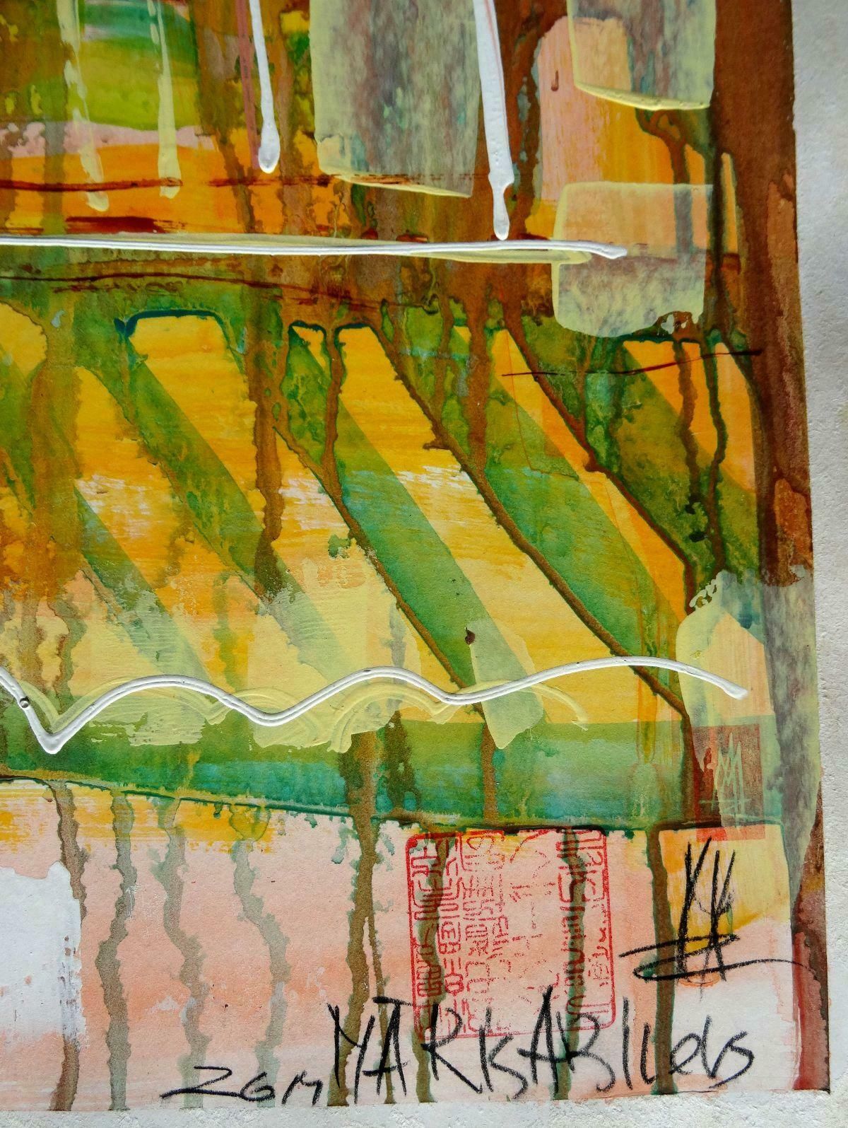 Maris Abilevs Gatehouse. Paper, Mixed Media Art, photo Art
