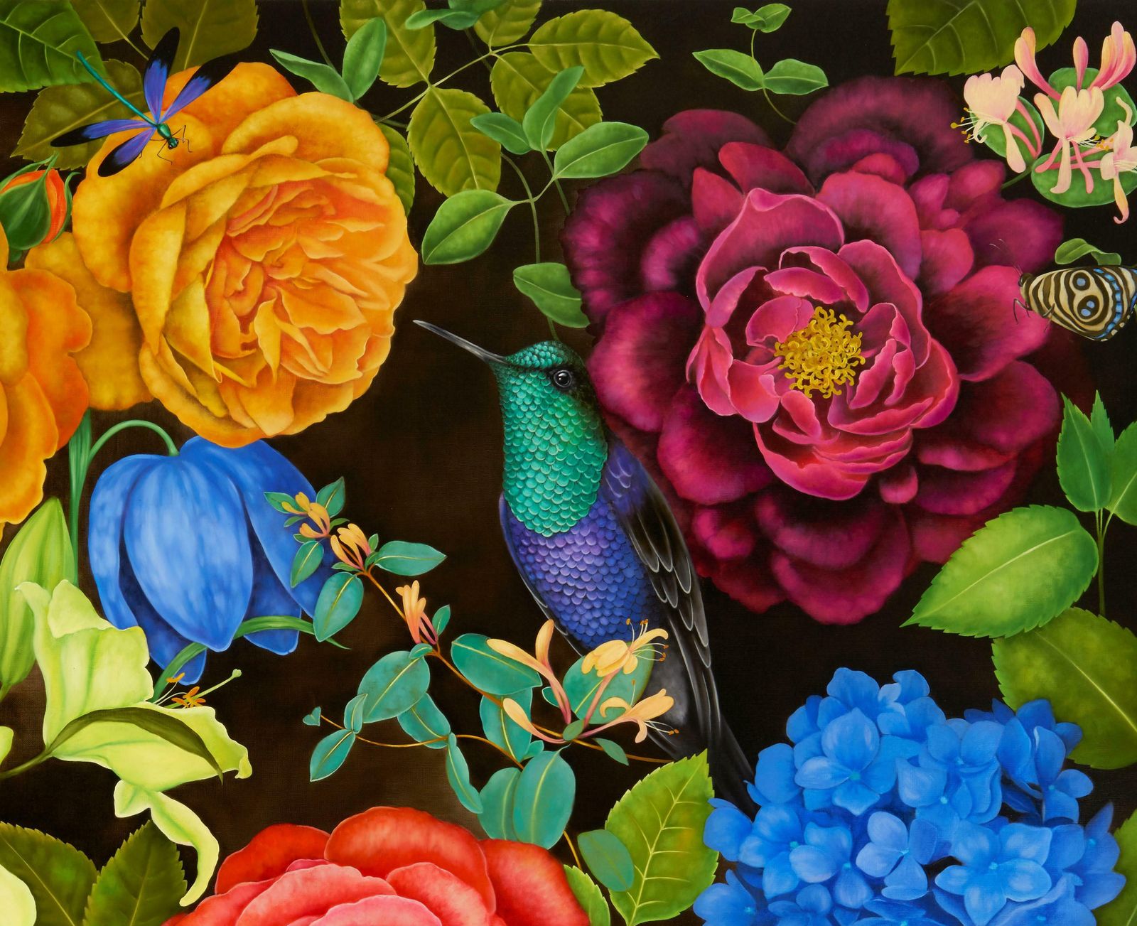 Liene Liepina Queen''S Garden, 2020. Oil On Canvas photo for sale