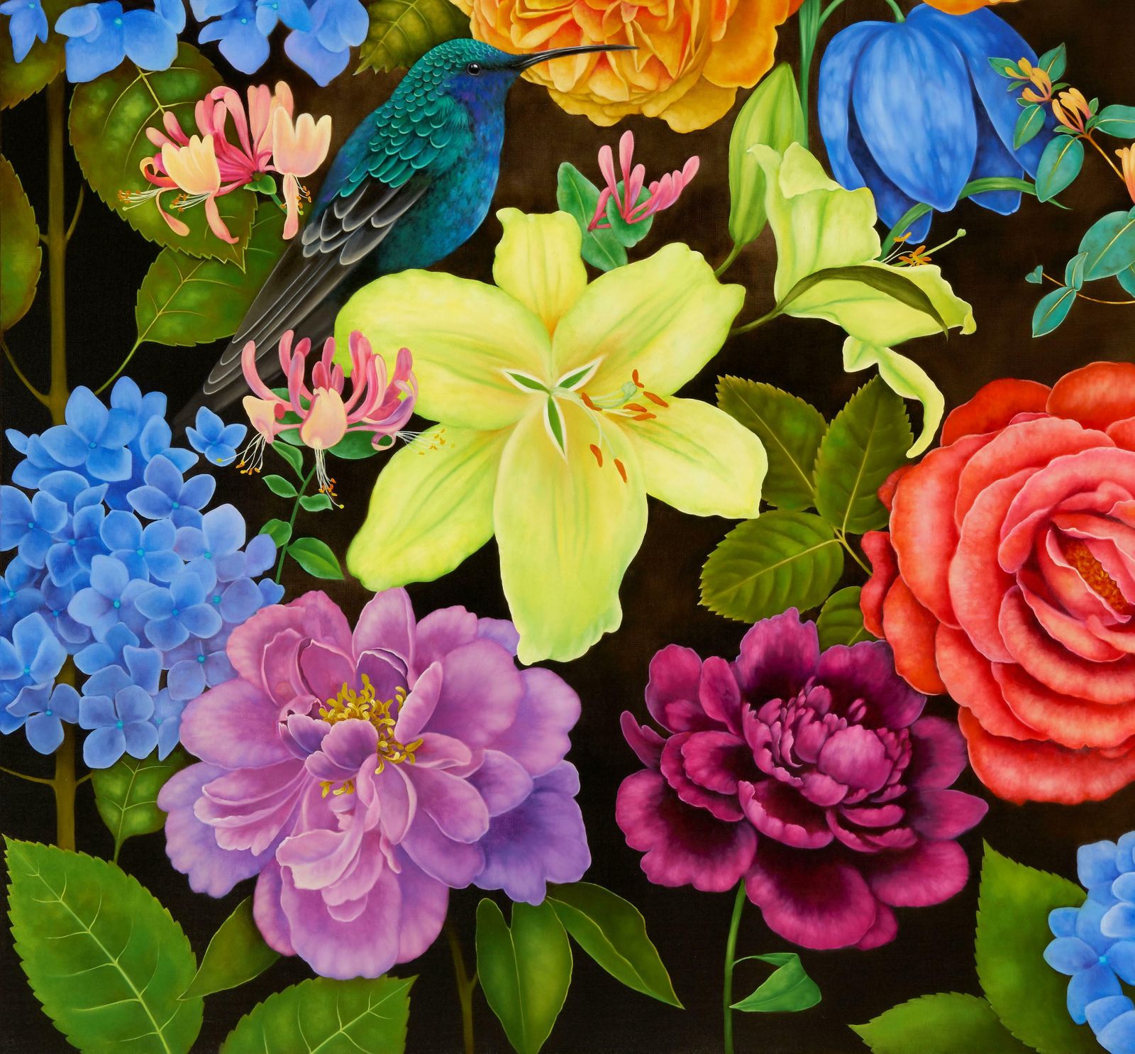 Liene Liepina Queen''S Garden, 2020. Oil On Canvas photo Art