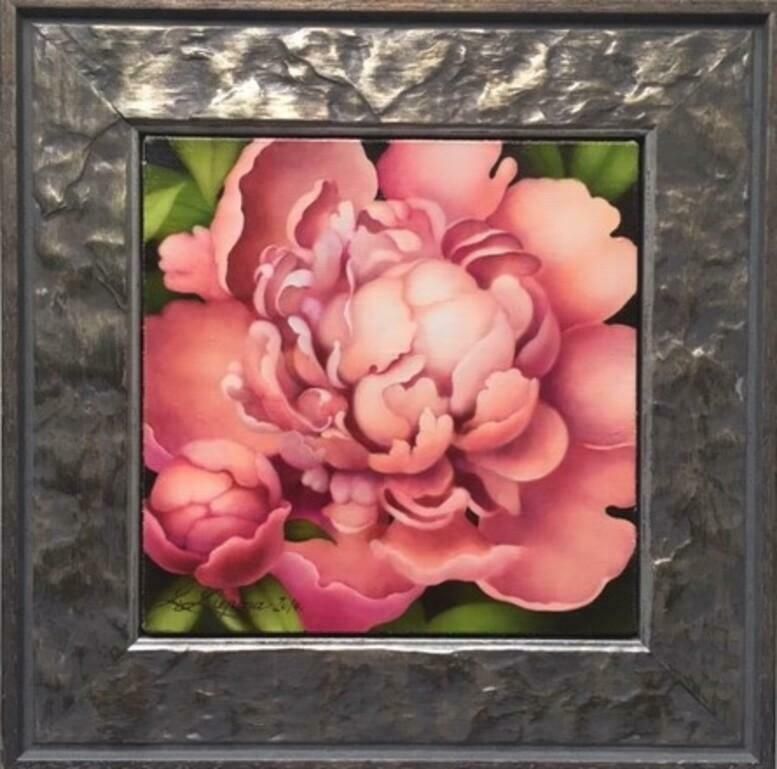 Liene Liepina Pink Peony, 2020. Oil On Canvas