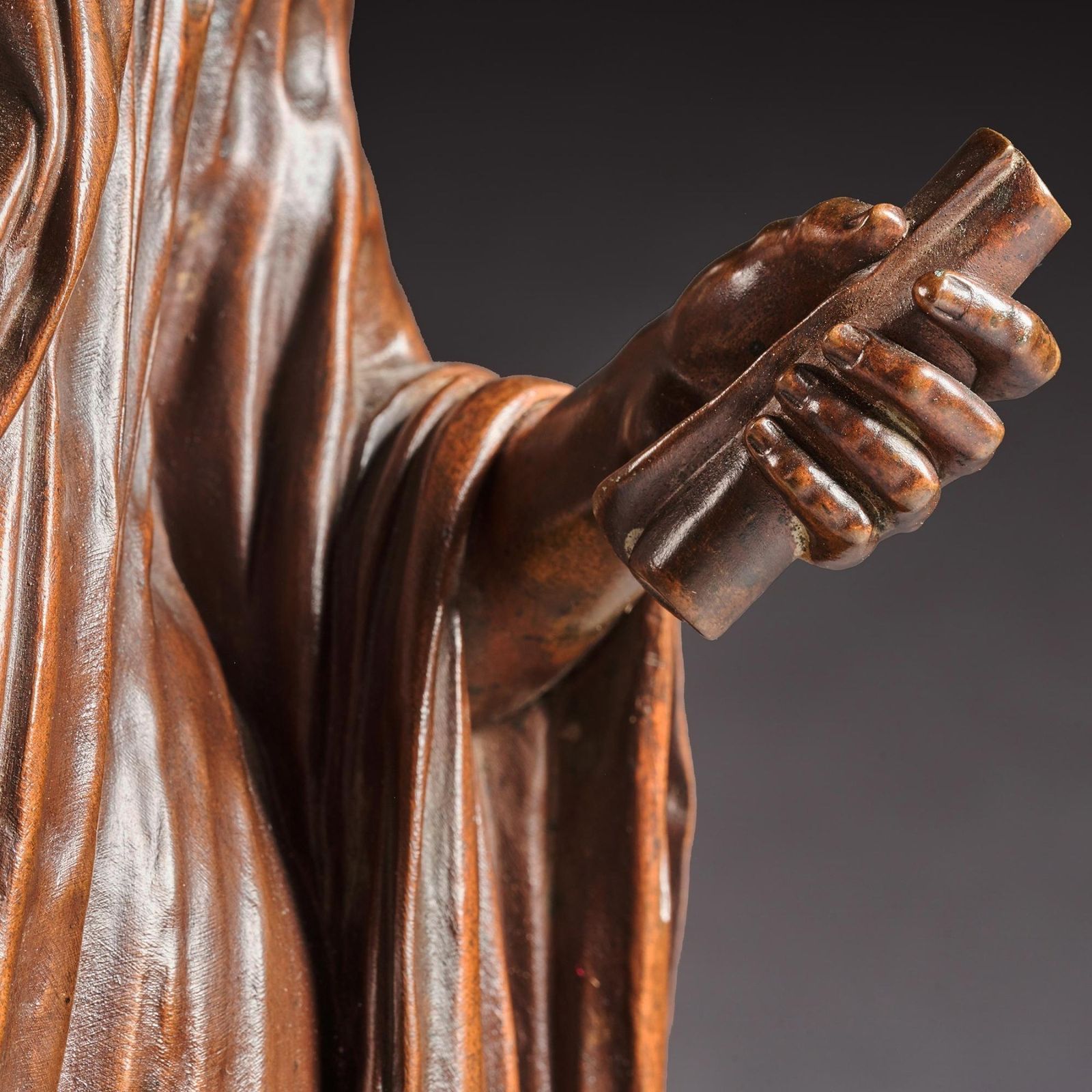 Fine Bronze Figure Of A Roman Orator Probably Julius Cesar By Mathurin Moreau. photo vintage