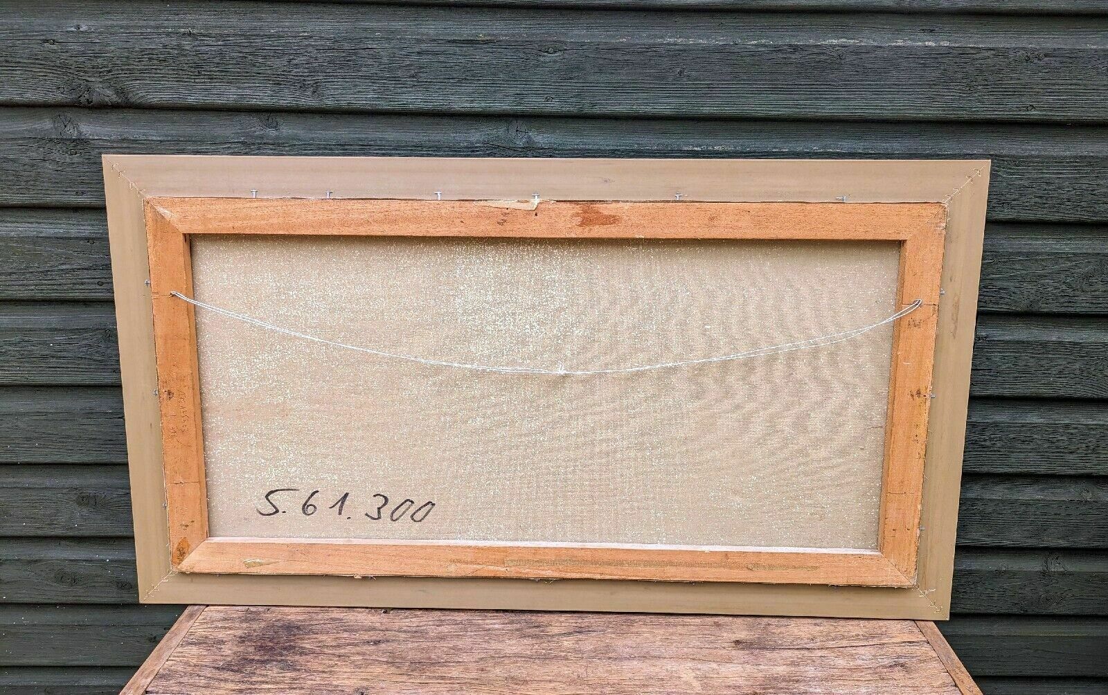 photo furniture Beautiful Vintage Oil On Canvas Seascape 0223.