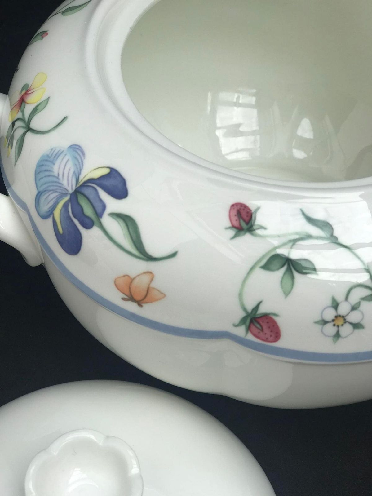 Soup Tureen Villeroy & Boch Mariposa Vegetable Bowl With Lid Collectable China Find Replacement Vintage Discontinued Wedding Gift photo 214.0