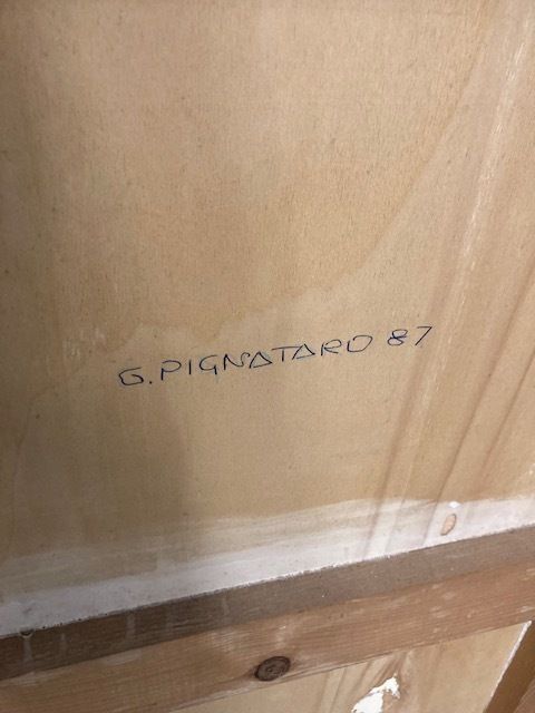 Contemporary Art Painting Giancarlo Pignataro 1987 "Girl With Dog" photo 884.0