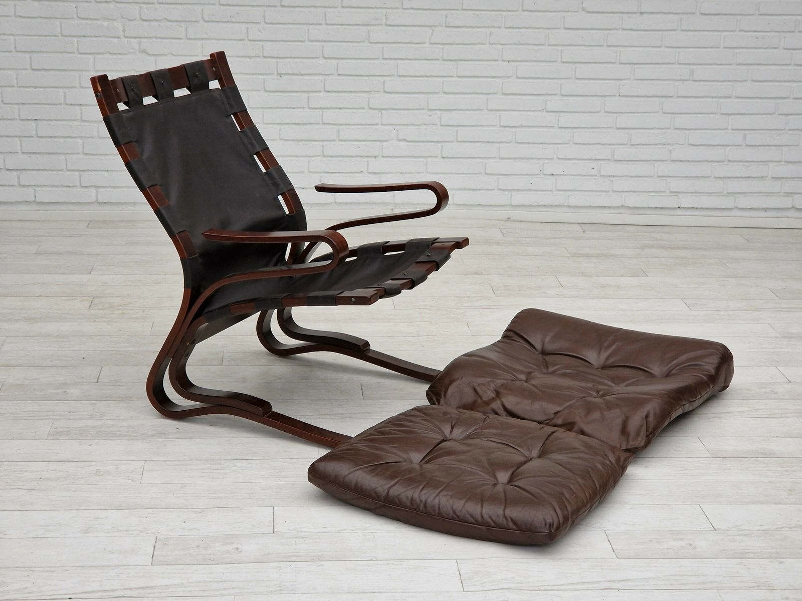770.0 1970s, Norwegian Design, Lounge Chair Model "Kengu" By Else And Nordahl Solheim For Rybo Rykken. photo
