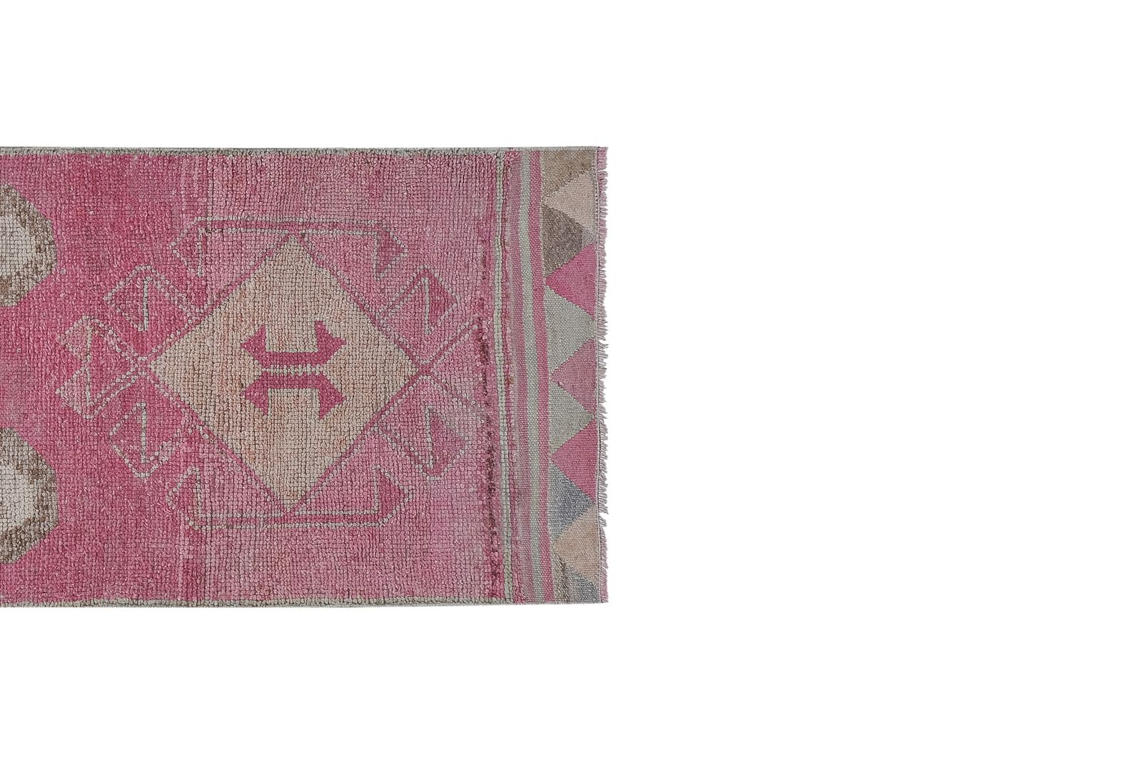 1960s Hand Knotted Two Human Pictorial Rug 3'2'' X 10'5'' photo for sale