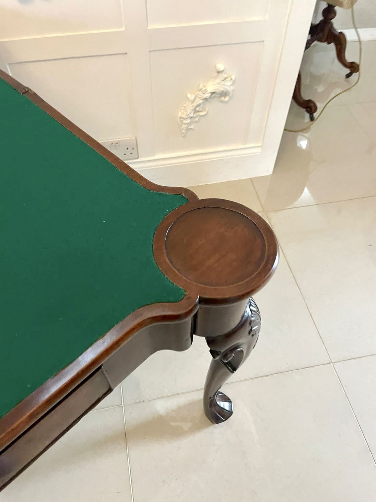 Fine Antique 18th Century Irish Chippendale Quality Mahogany Card Table photo Furniture