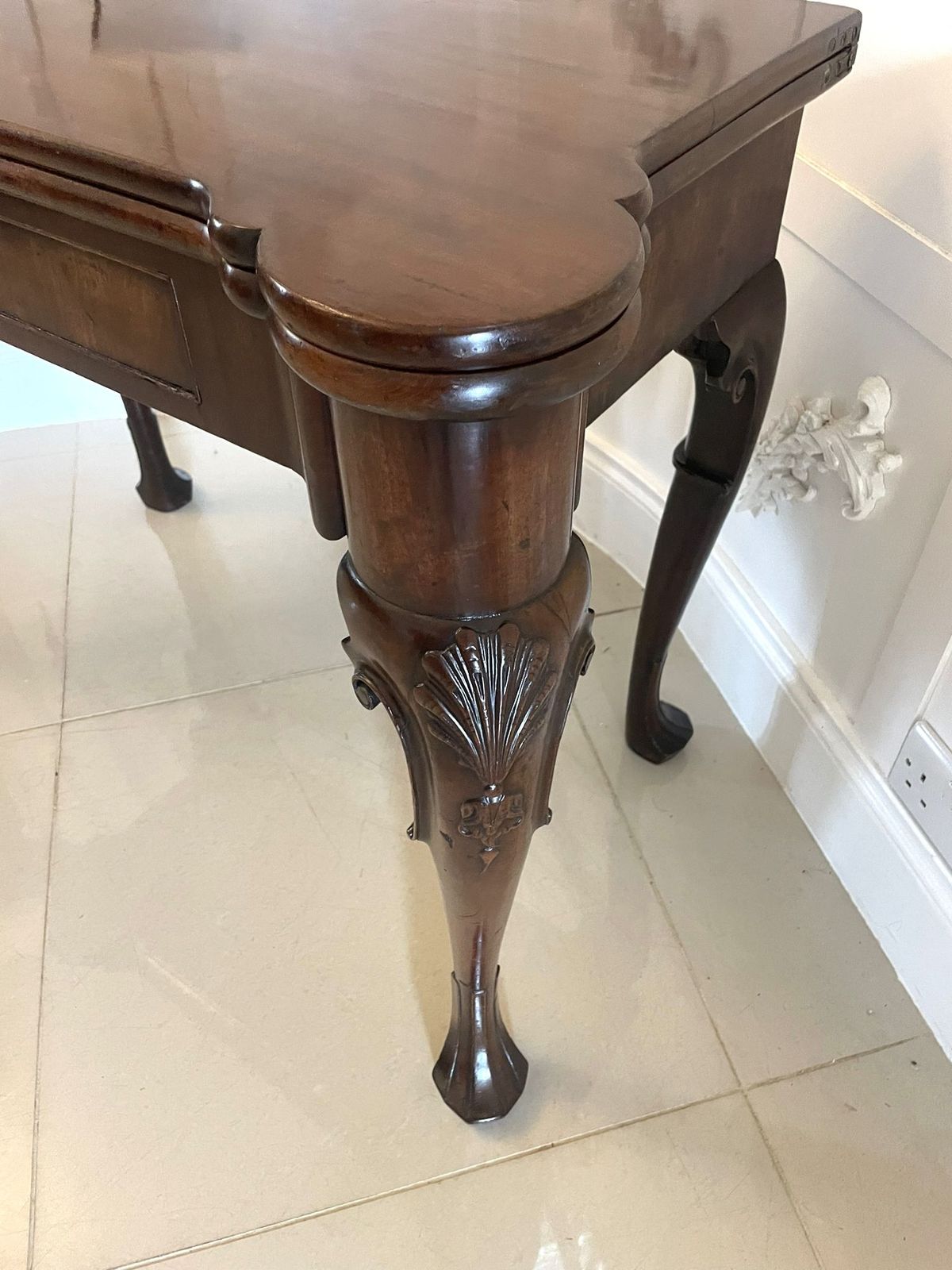 Fine Antique 18th Century Irish Chippendale Quality Mahogany Card Table photo buy