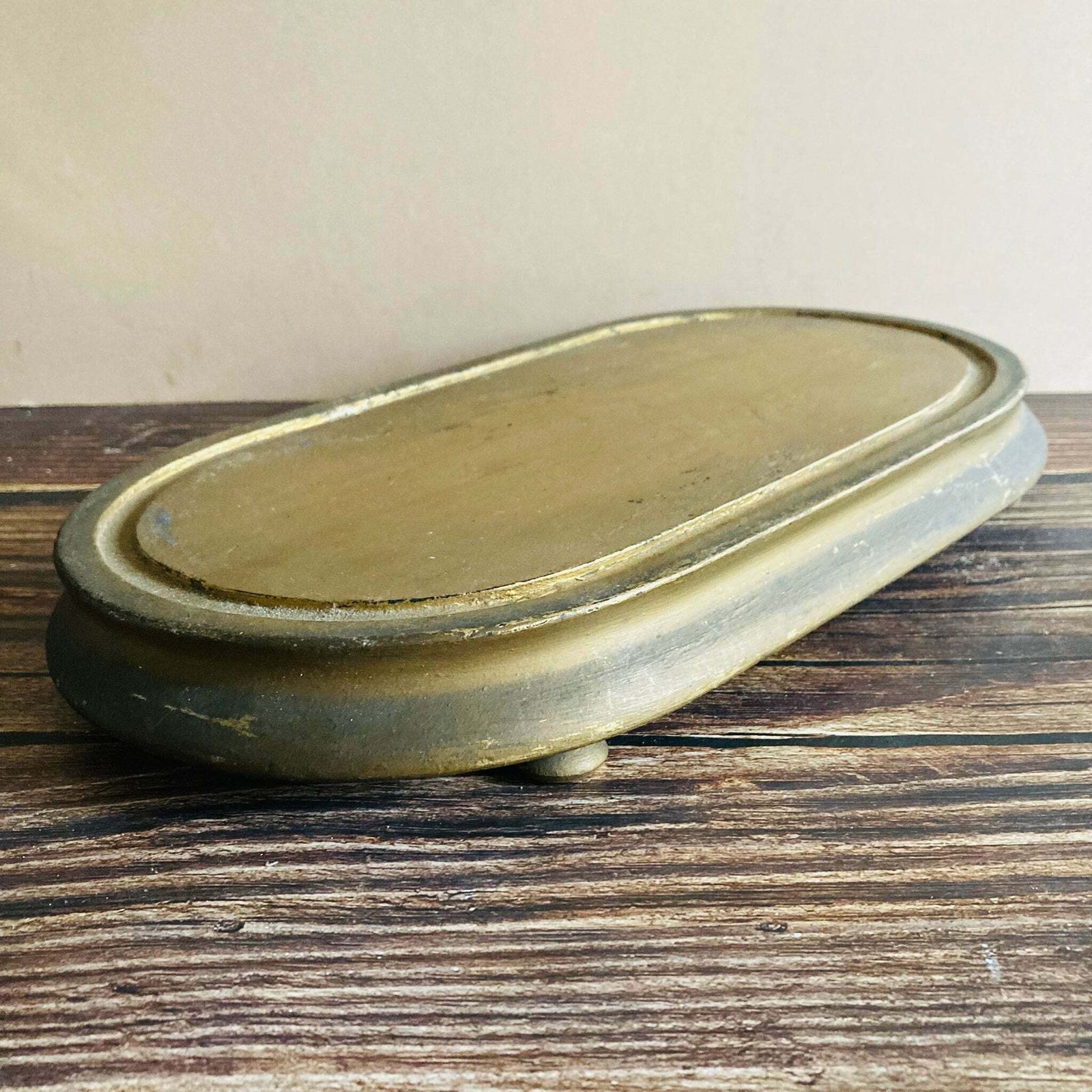 French Antique Wooden Dome Base Plinth photo for sale