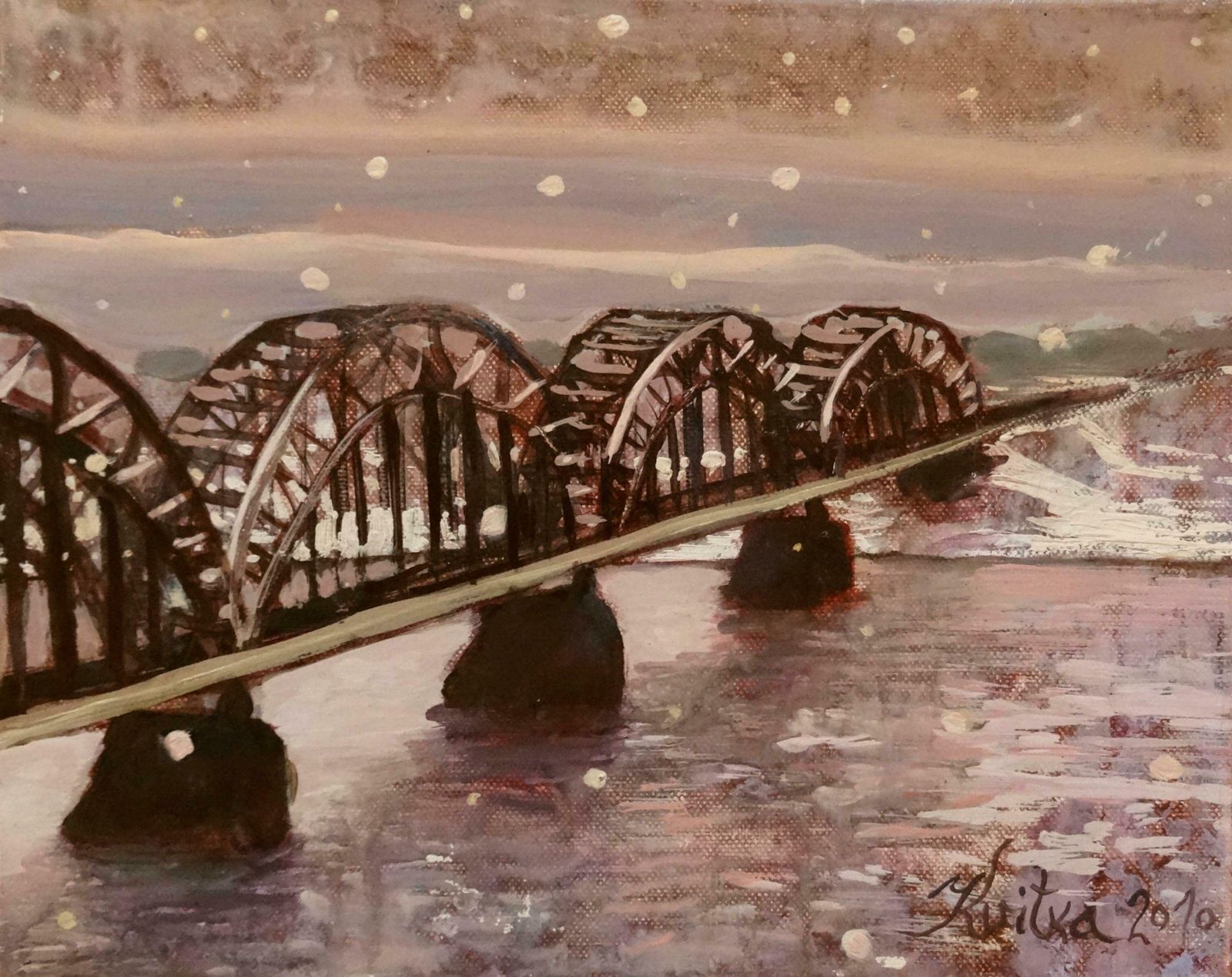 Kristine Kvitka Snow. 2010, Oil On Canvas,