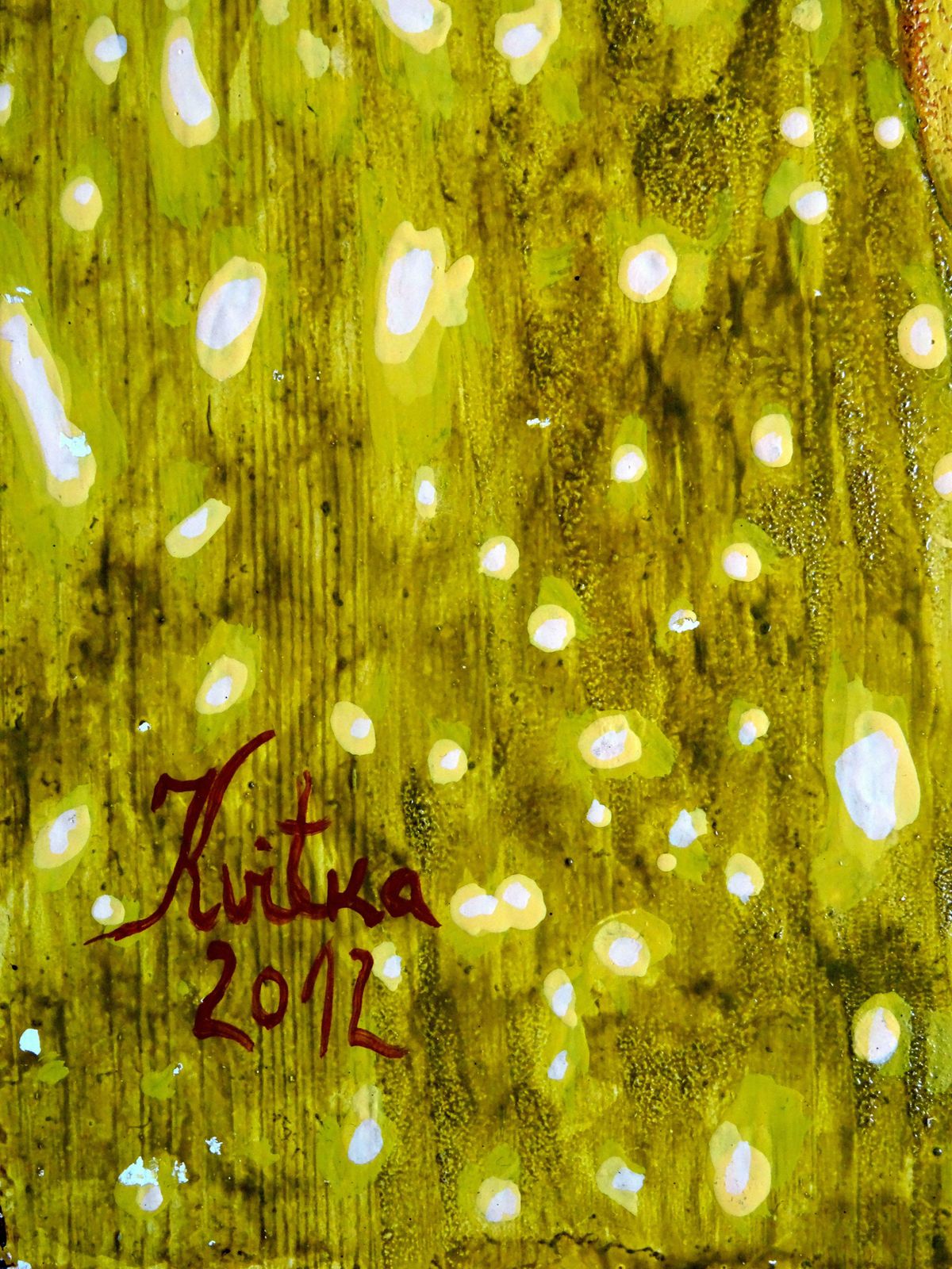 Kristine Kvitka Flower. 2012, Oil On Wood, photo for sale