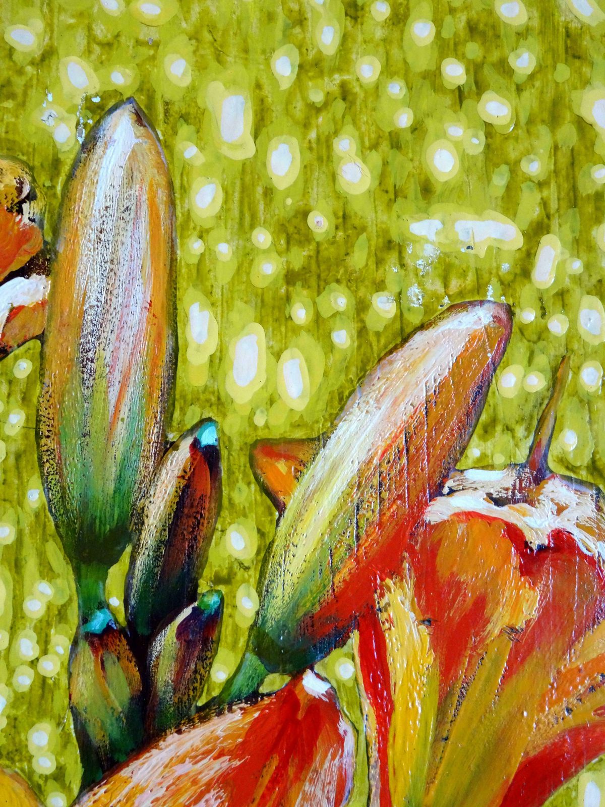 Kristine Kvitka Flower. 2012, Oil On Wood, photo Art