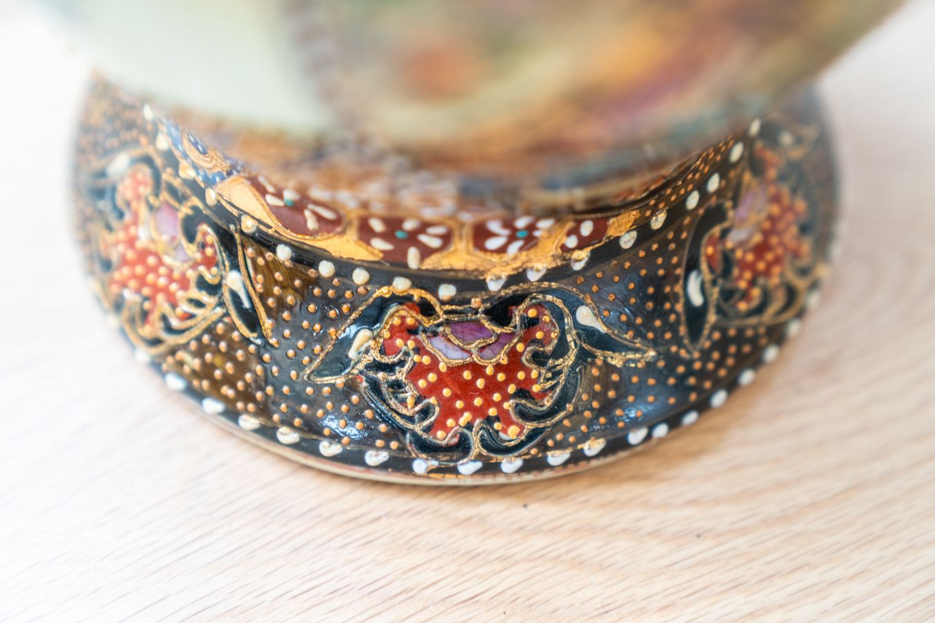 Vaso Cinese In Ceramica Anni ‘60 Dipinti A Mano photo Home Decor
