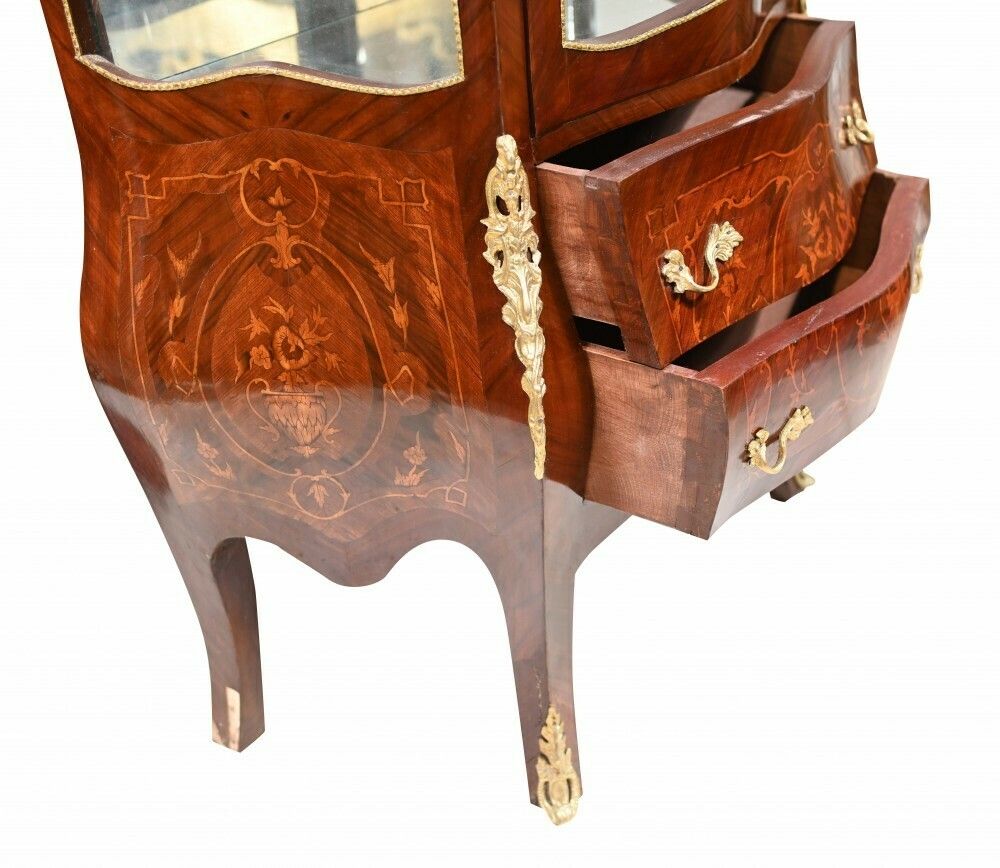 French Display Cabinet   Empire Glass Fronted Bijouterie photo Furniture