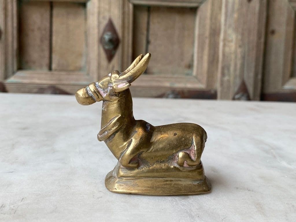 Brass Tribal Shiva Bull, South India