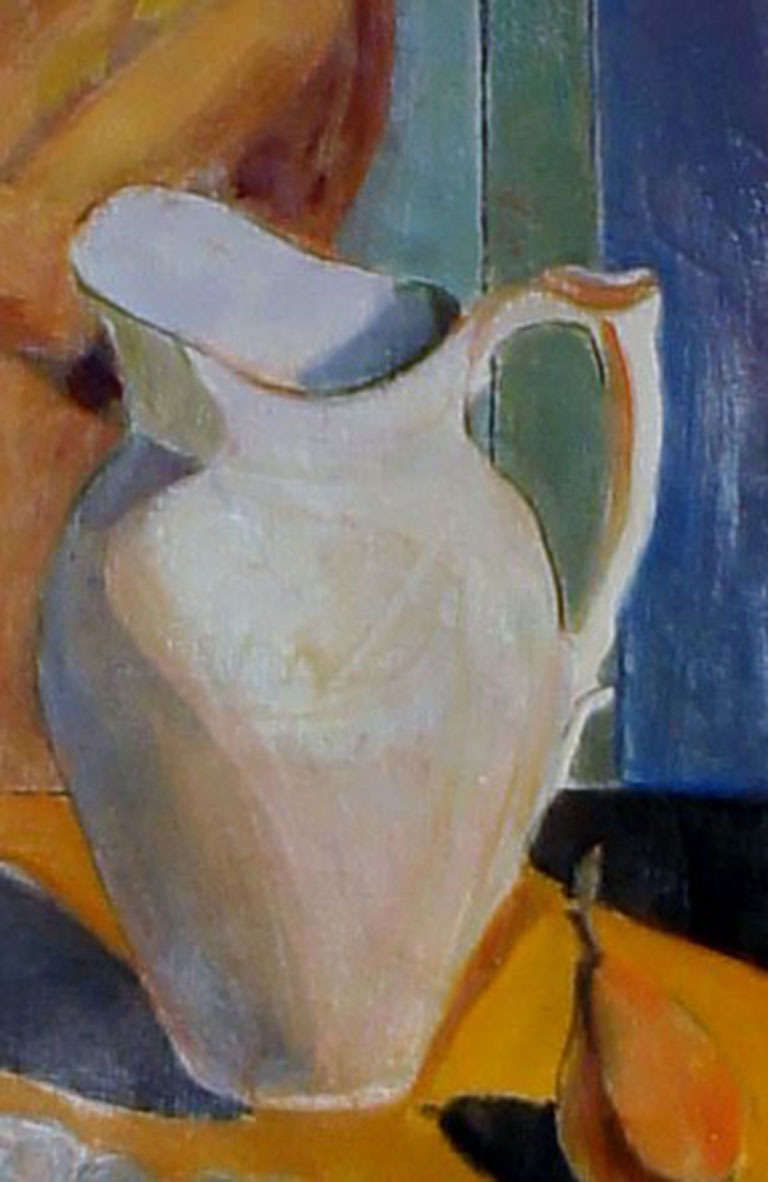Oil On Board, Portrait Of Naked Woman, Unsigned, Unknown Artist photo Art