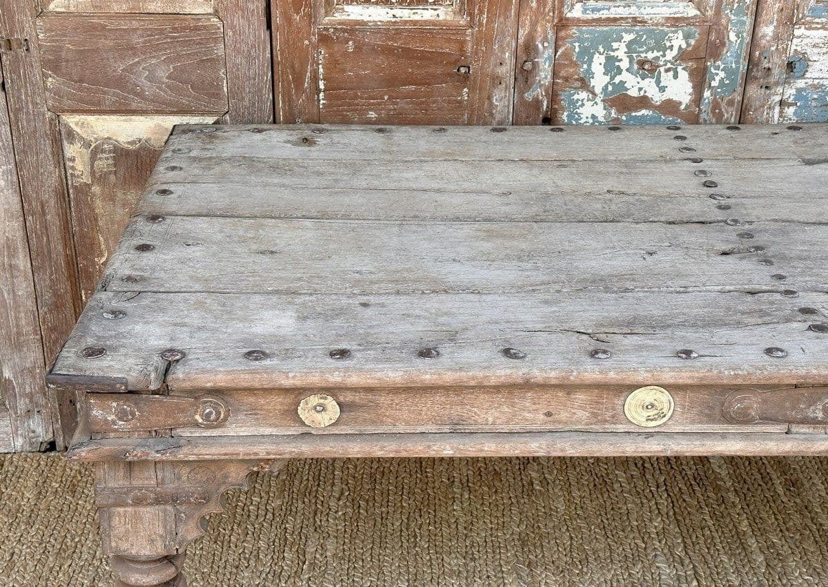 Antique Thakat Table From A Thakers Estate, Thar Desert Rajasthan photo Furniture