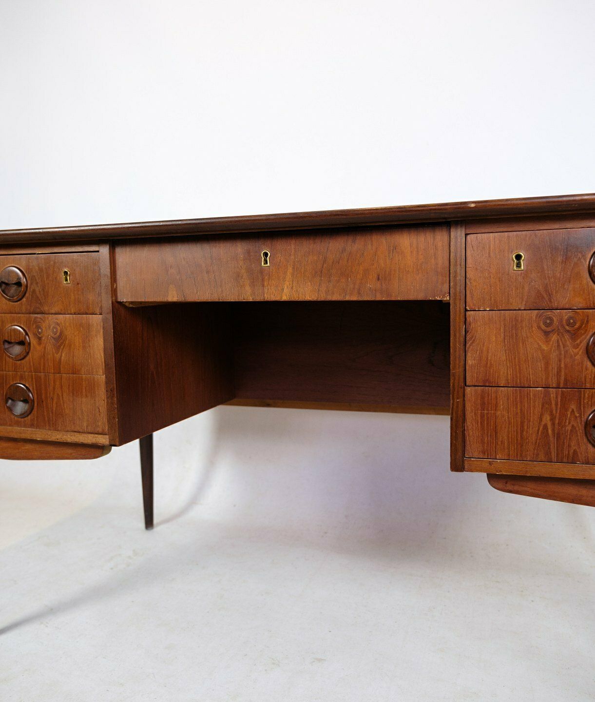 Freestanding Desk In Teak Wood, Danish Design From 1960s photo furniture
