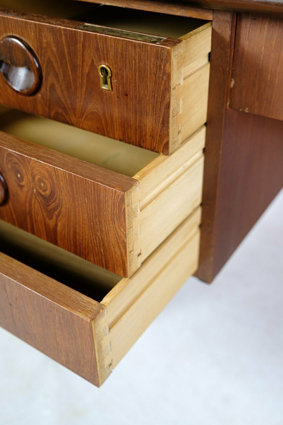 Freestanding Desk In Teak Wood, Danish Design From 1960s photo 1405.0