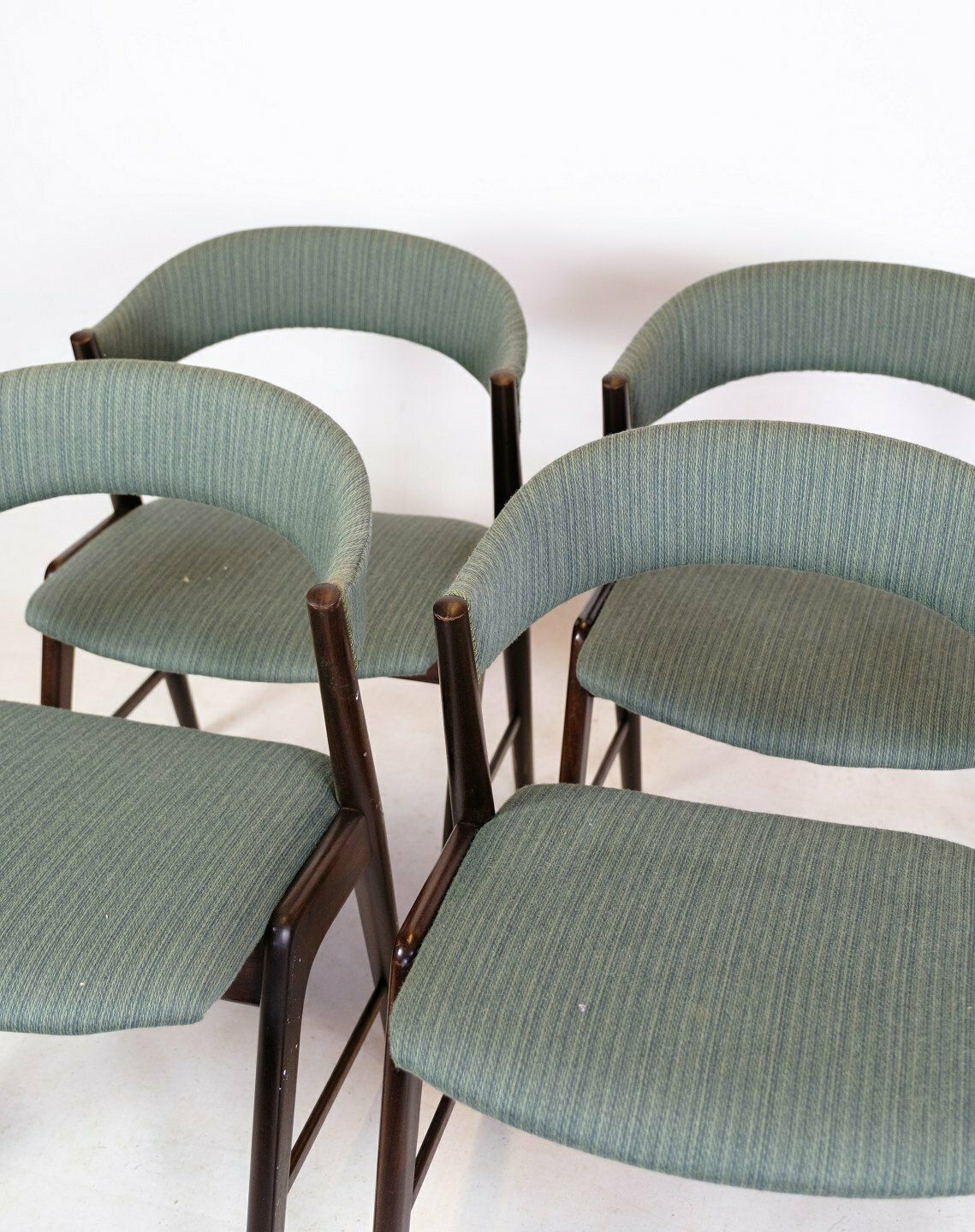 Set Of 4 Armchairs In Teak Wood, Danish Design From 1960s photo furniture