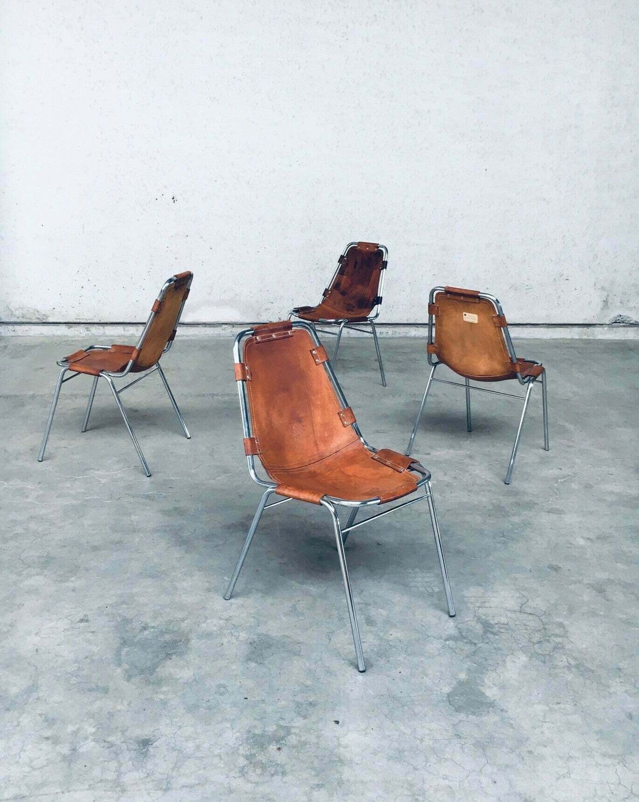"Les Arcs" Eetkamerstoelen Van Dal Vera, Geselecteerd Door Charlotte Perriand, Italië, Jaren 1960 photo buy