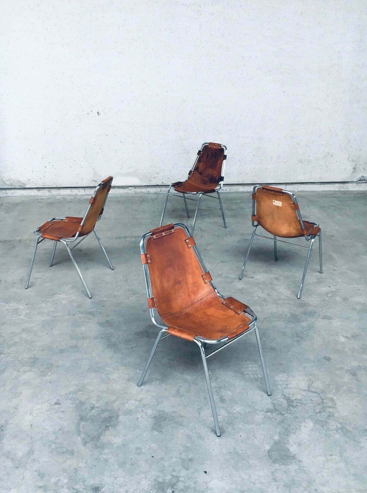 Meubels "Les Arcs" Eetkamerstoelen Van Dal Vera, Geselecteerd Door Charlotte Perriand, Italië, Jaren 1960 photo