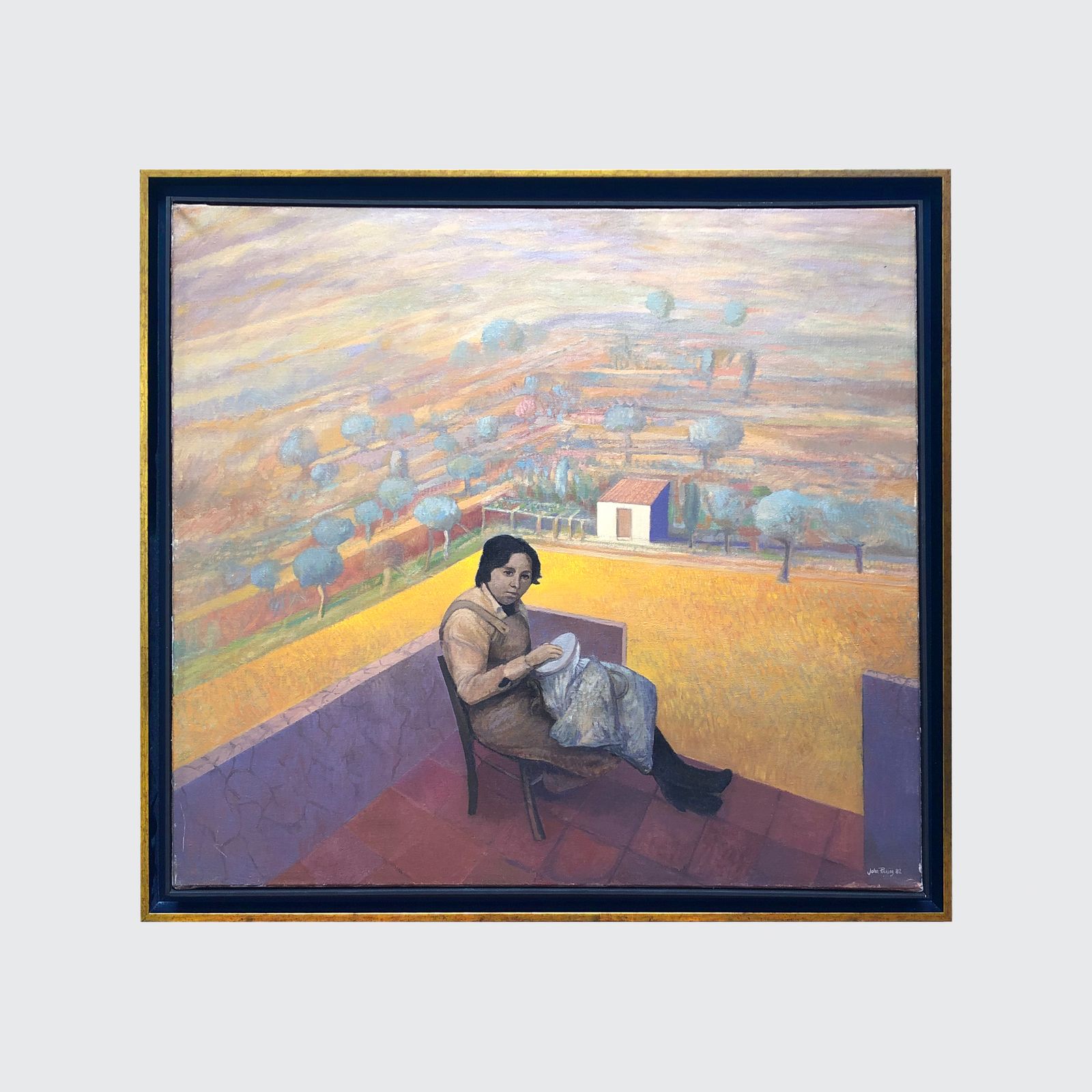 John Picking Oil Painting