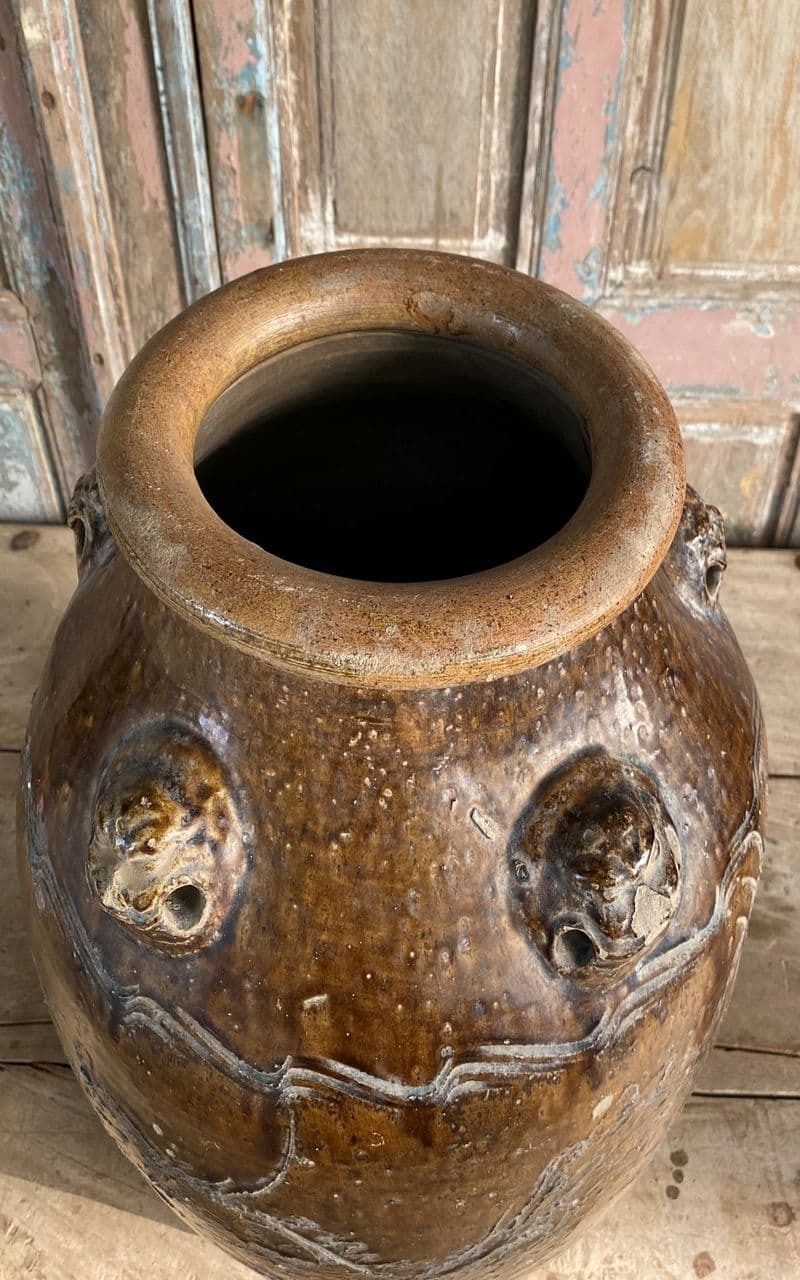 Vintage Ceramic Chinese Shipping Urn photo furniture