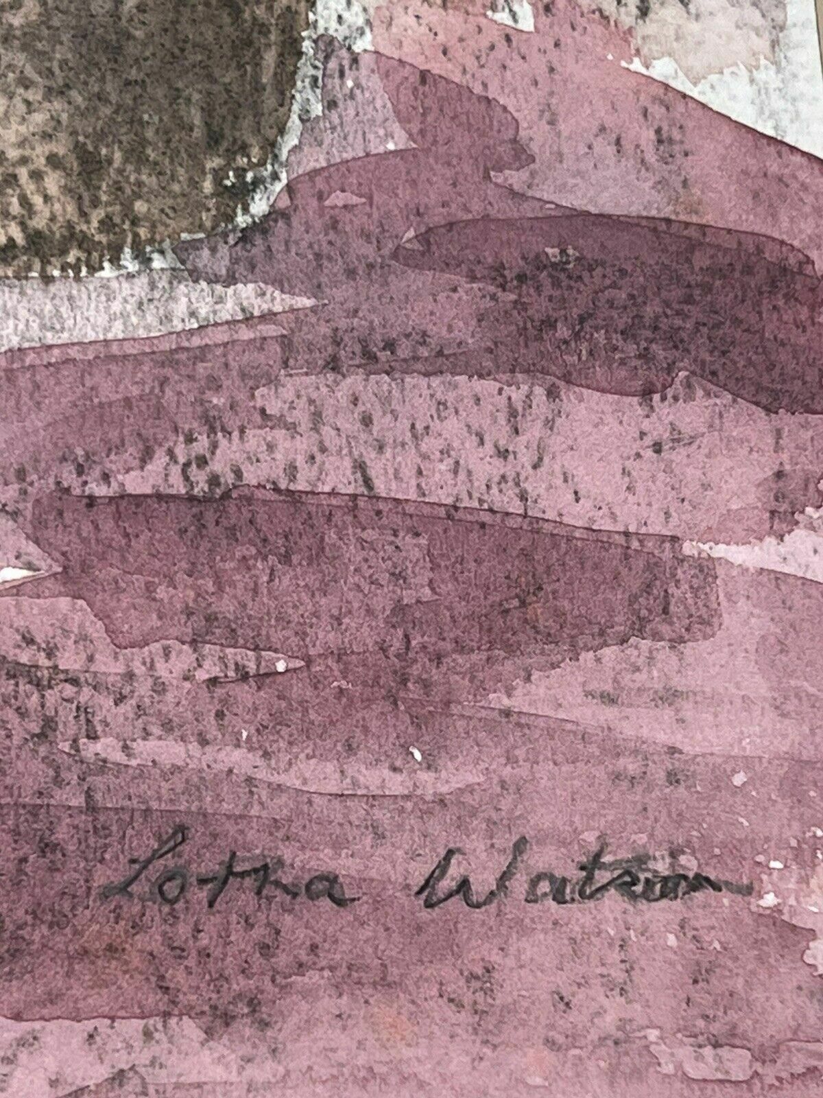 photo vinterior 20th Century Botanical Stil Life Watercolour Painting By Artist Lorna Watson