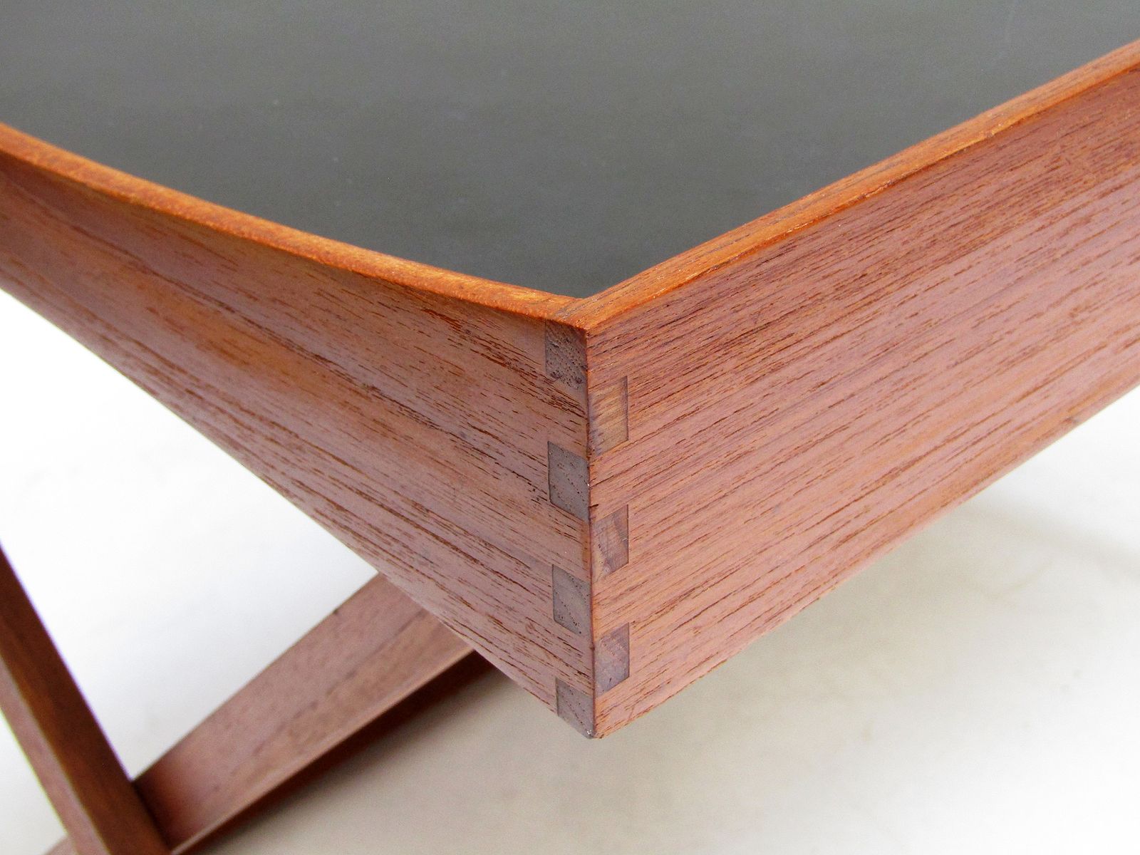 1960s Danish Folding Campaign Side Table In Teak By Torsten Johansson For Bo Ex photo for sale