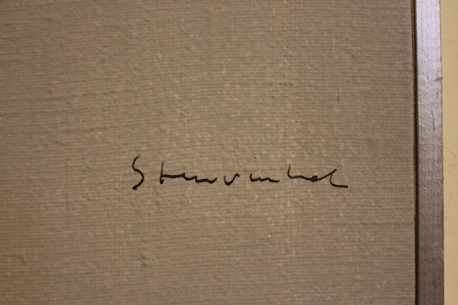 Jan Stenvinkel 1933 89 Swedish Oil Painting Circa 1966 photo for sale