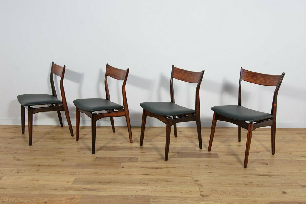 Mid Century Rosewood Dining Chairs By H. P. Hansen For Randers Møbelfabrik, 1960s, Set Of 4 photo furniture