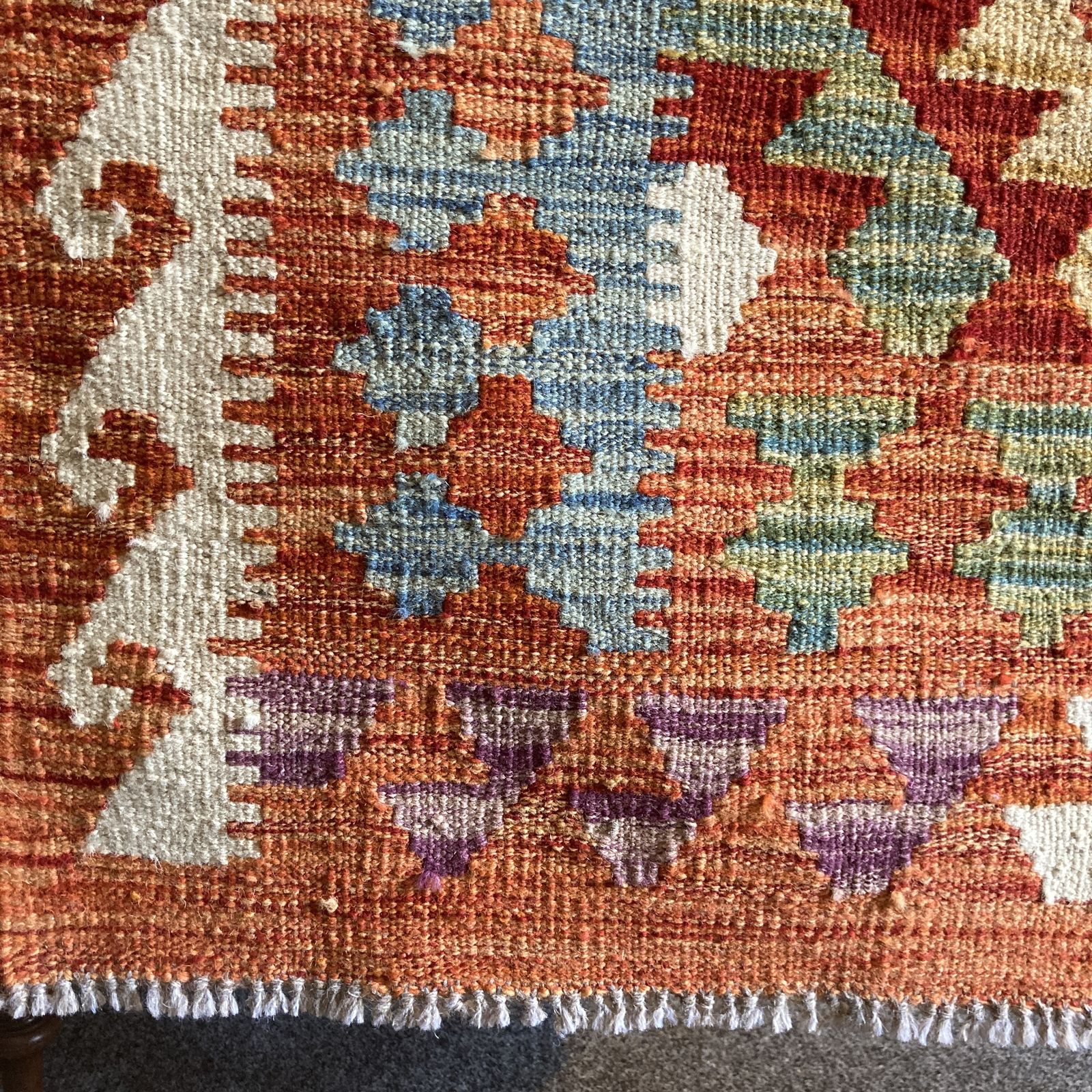 Vintage Turkish Anatolian Kilim, Circa 20th Century photo vinterior