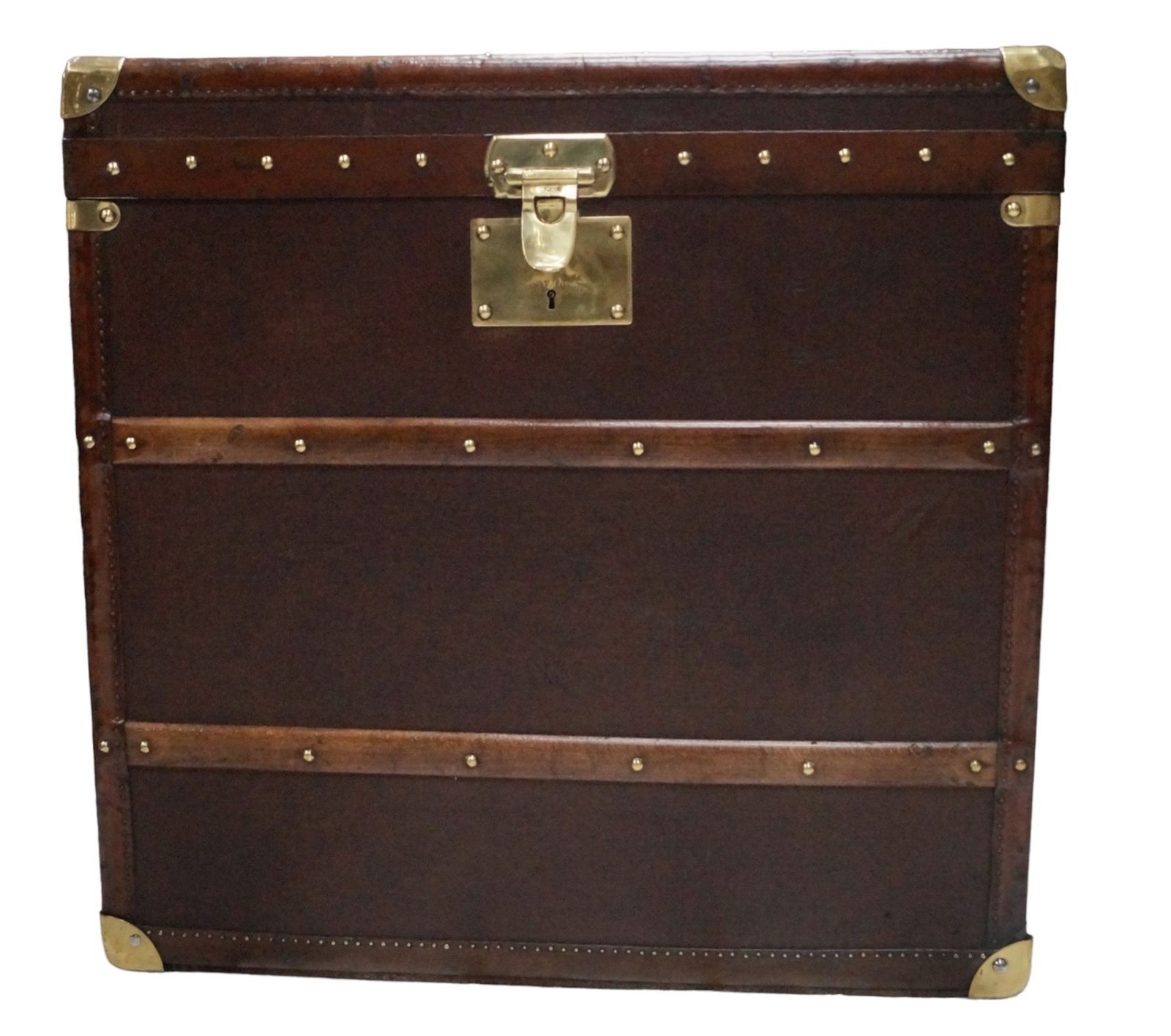 Large Moynat Hat Trunk, 1910s, Leather photo for sale