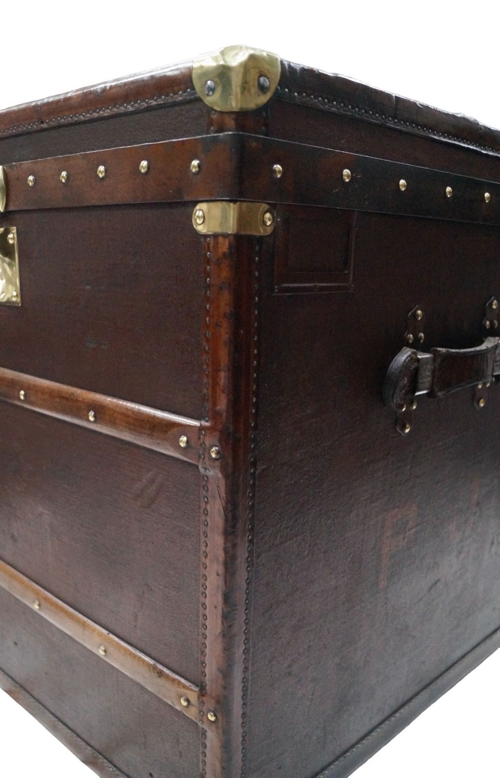 Large Moynat Hat Trunk, 1910s, Leather photo buy