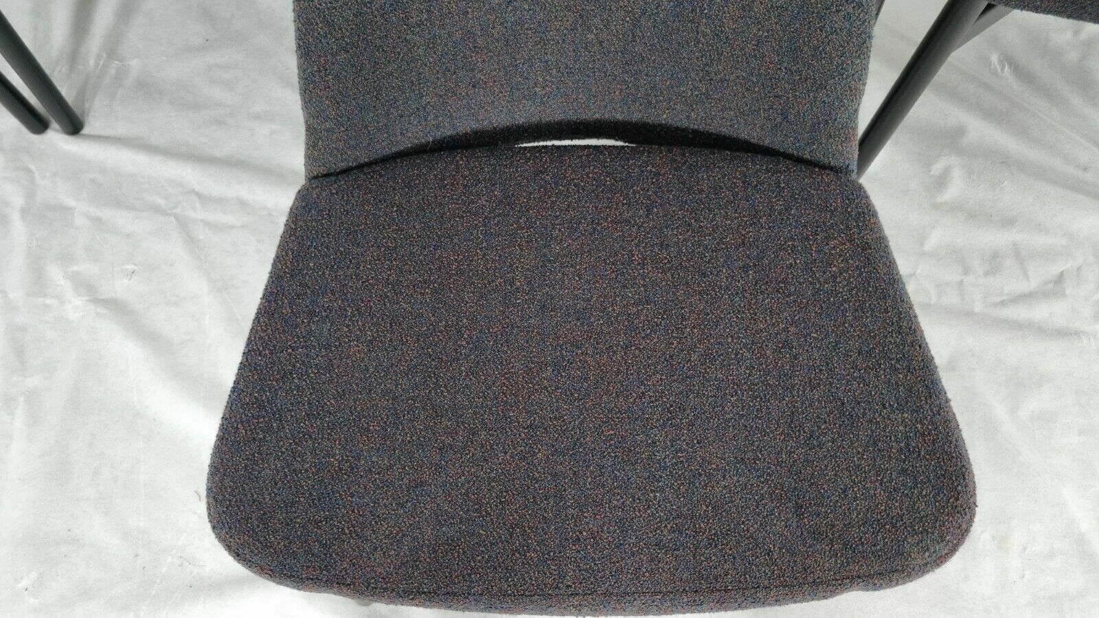 A Stunning Set Of 6 Knoll Studio Krusin 016 Chairs In A Dark Boucle Fabric photo vintage