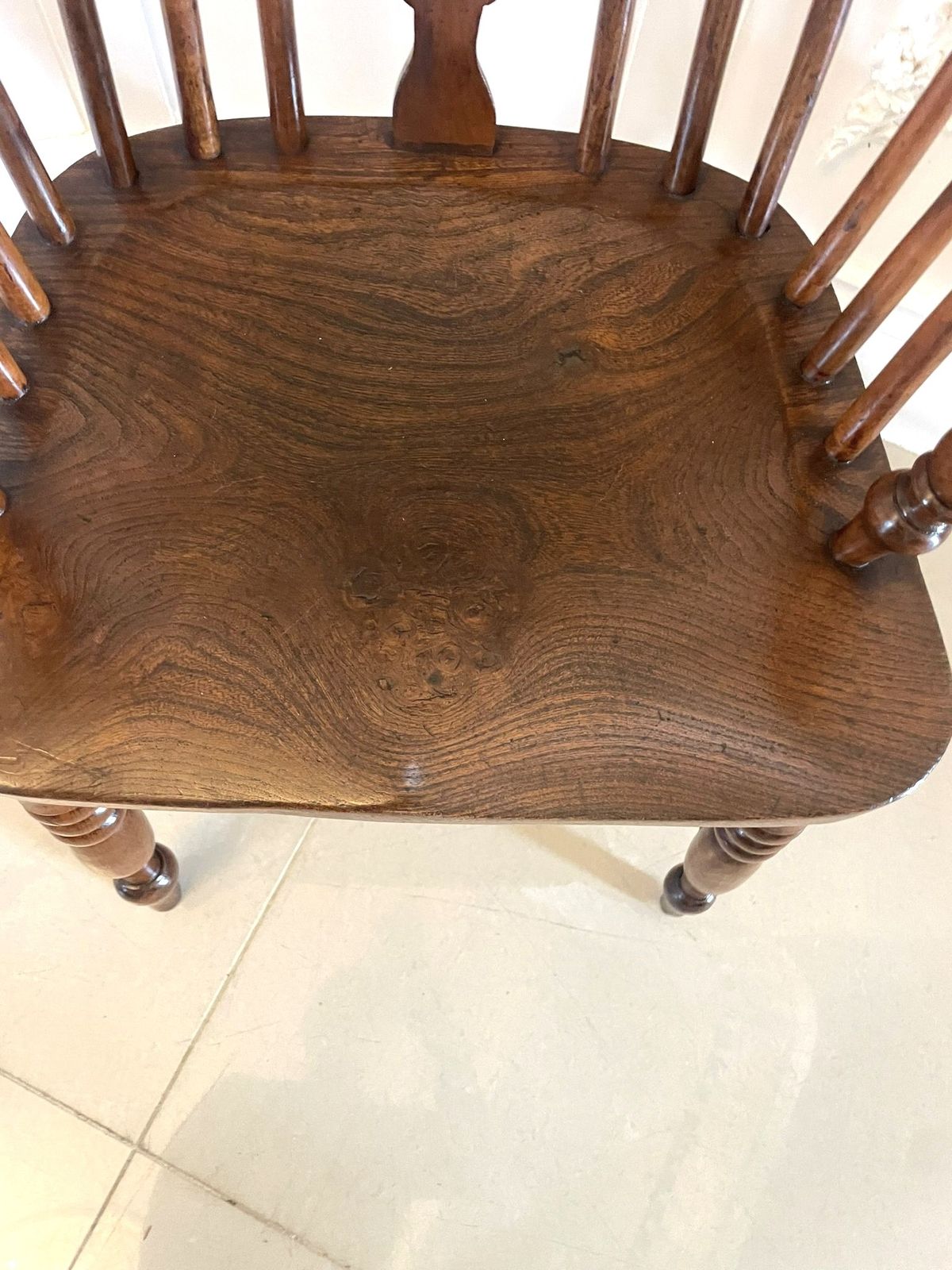 Antique Quality Yew Wood Windsor Armchair photo buy